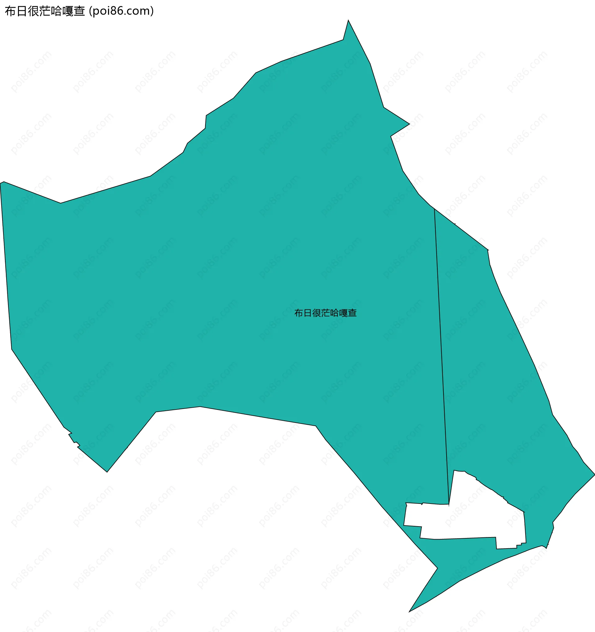 布日很茫哈嘎查边界地图