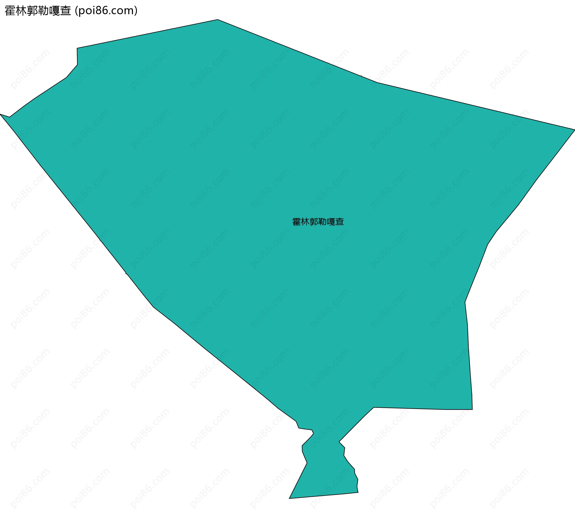 霍林郭勒嘎查边界地图