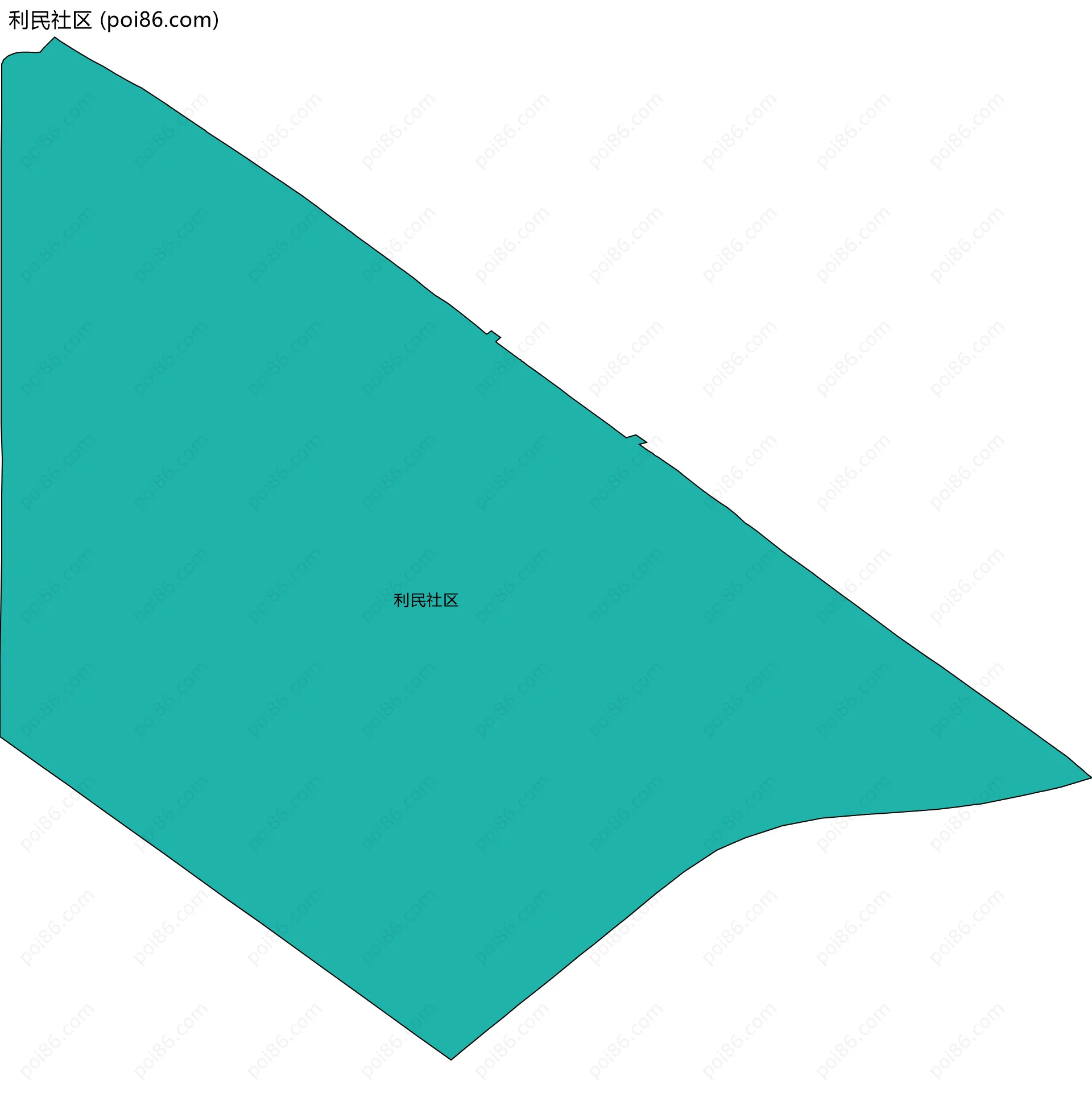 利民社区边界地图