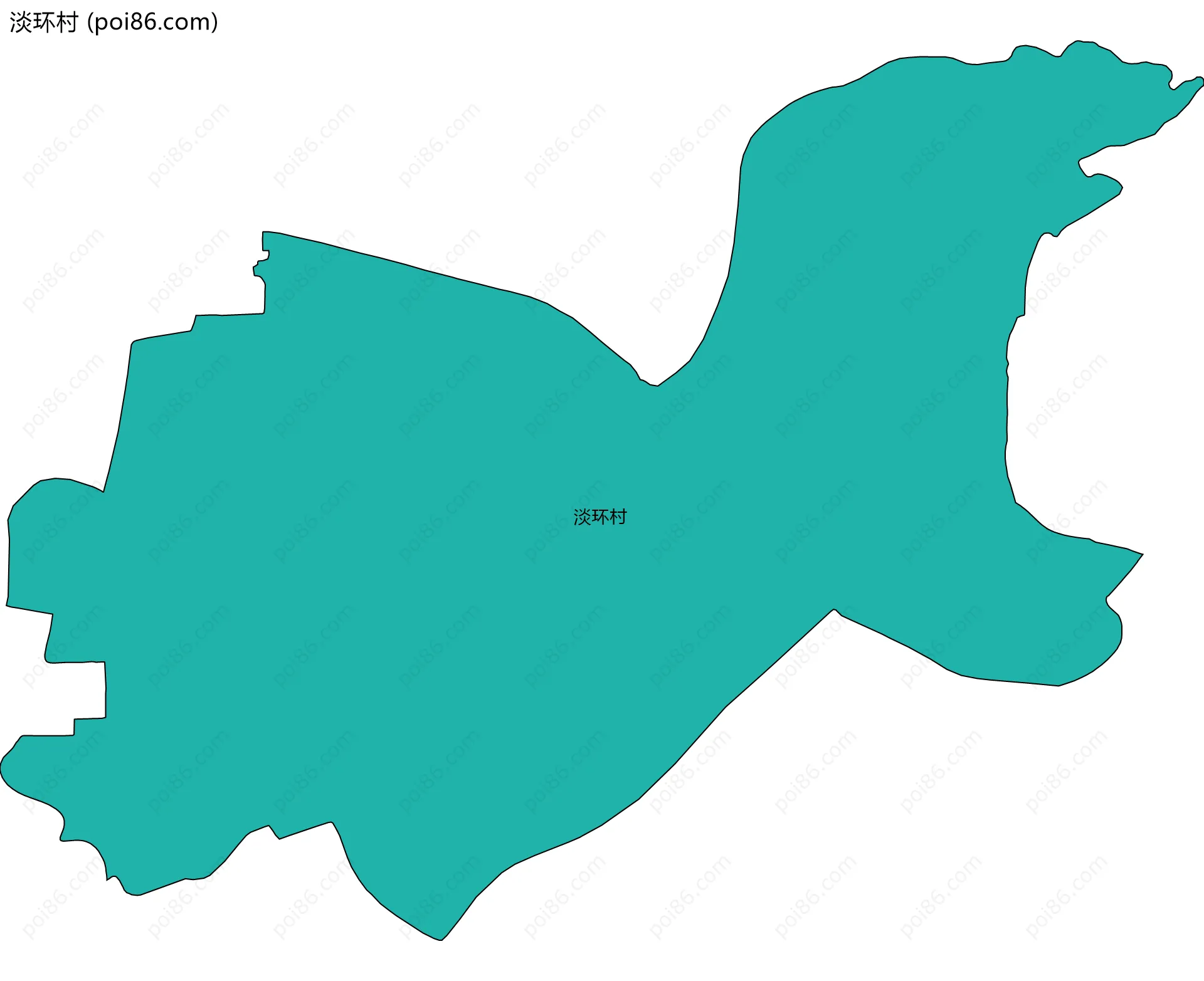 淡环村边界地图
