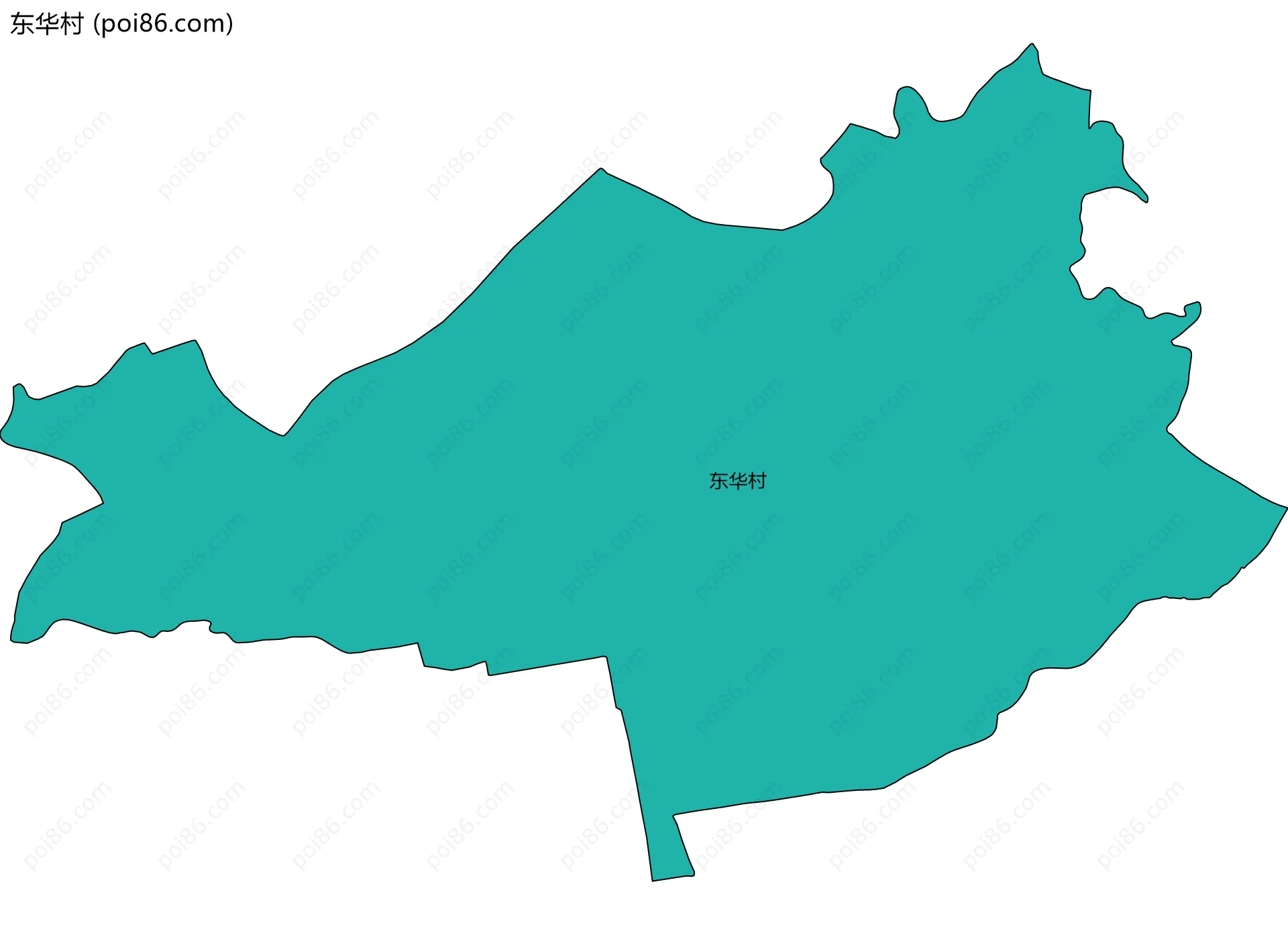 东华村边界地图
