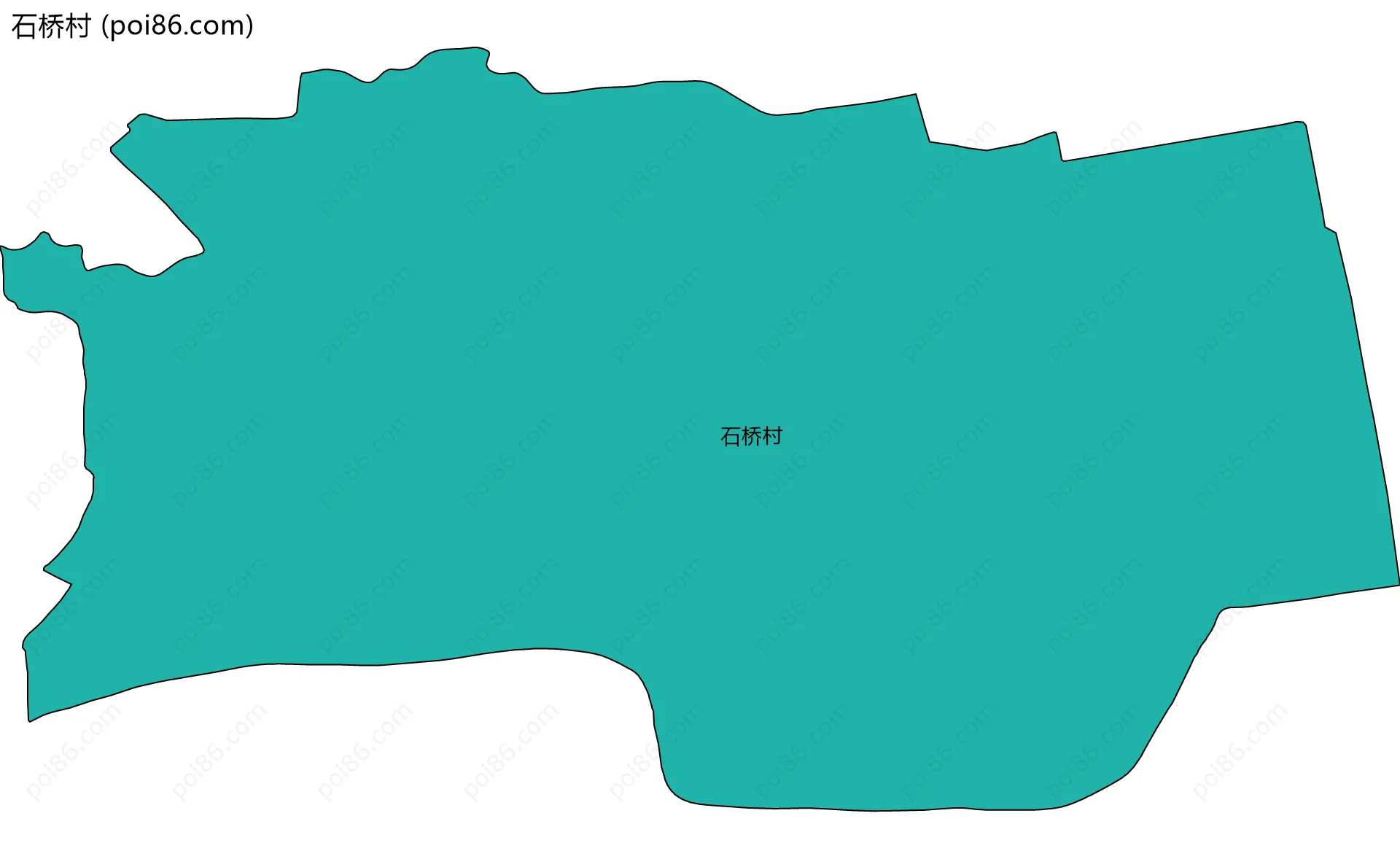 石桥村边界地图