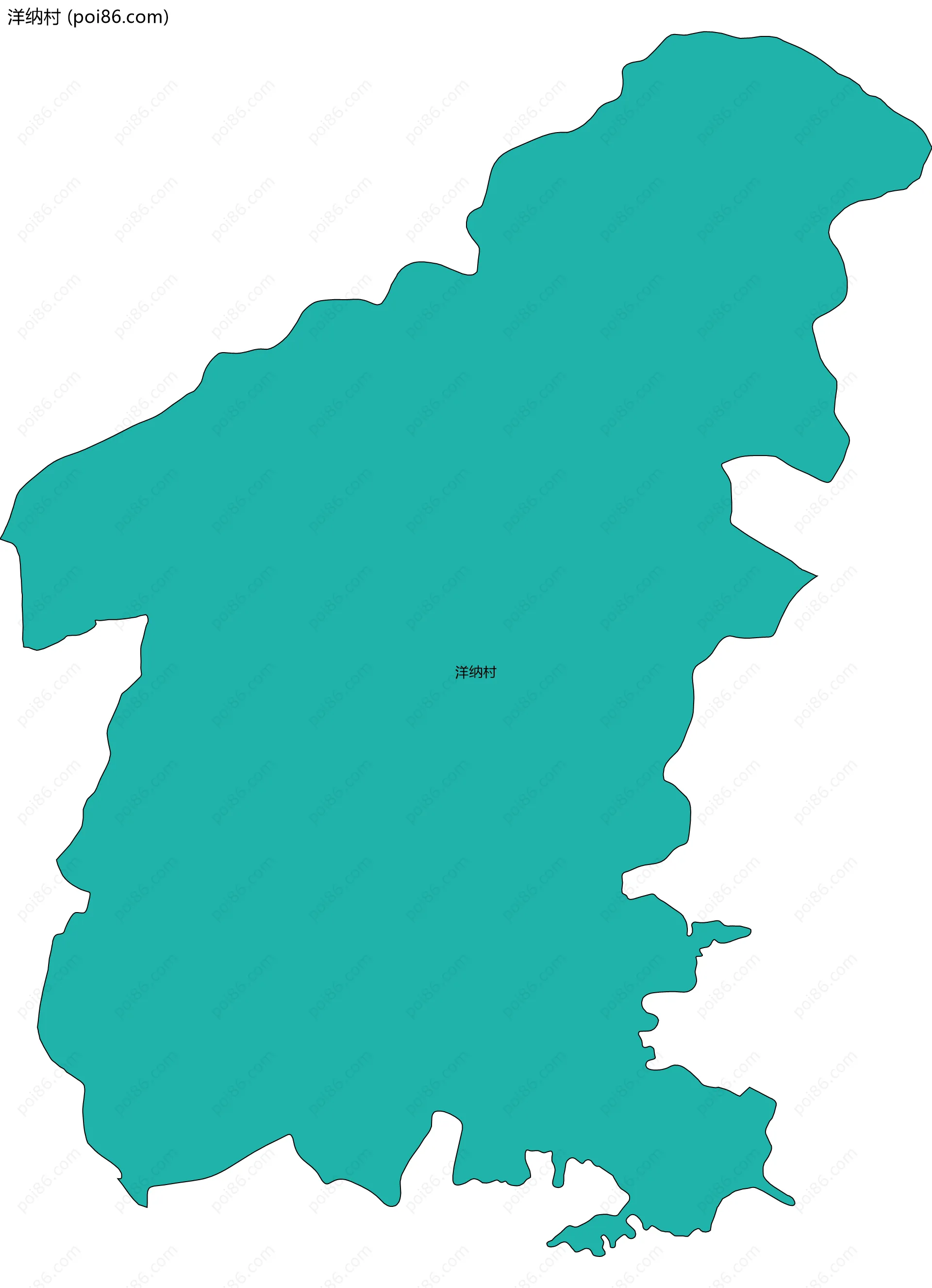 洋纳村边界地图