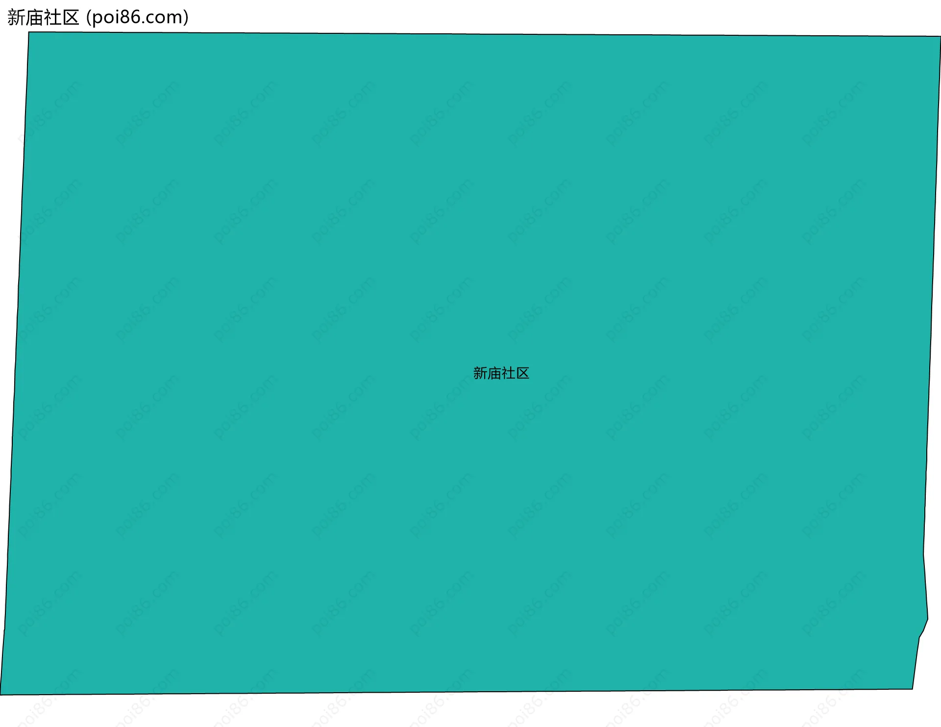 新庙社区边界地图