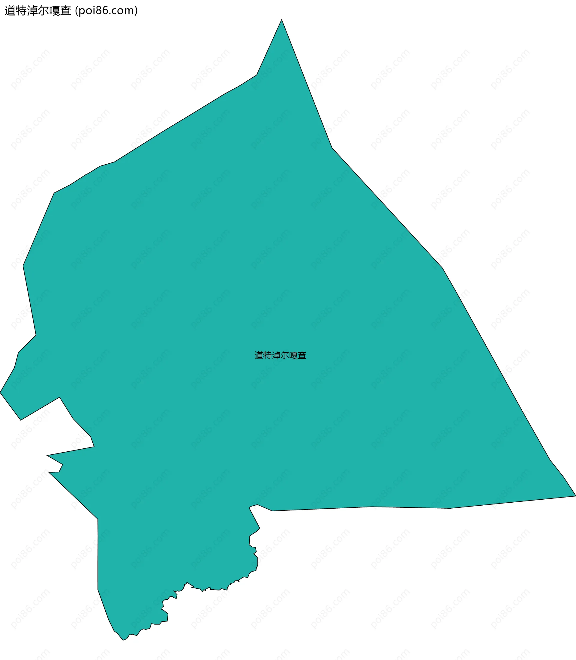 道特淖尔嘎查边界地图