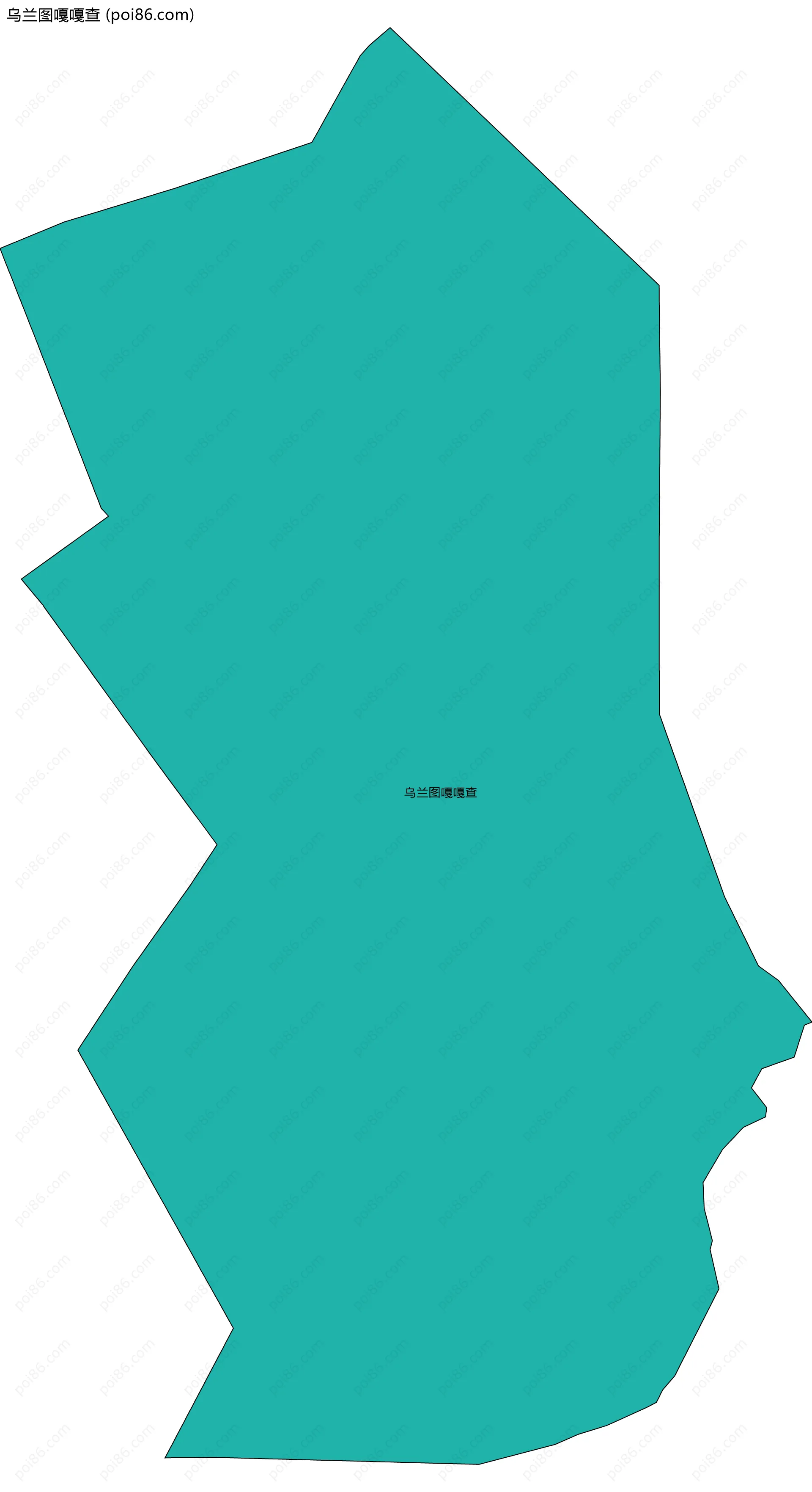 乌兰图嘎嘎查边界地图