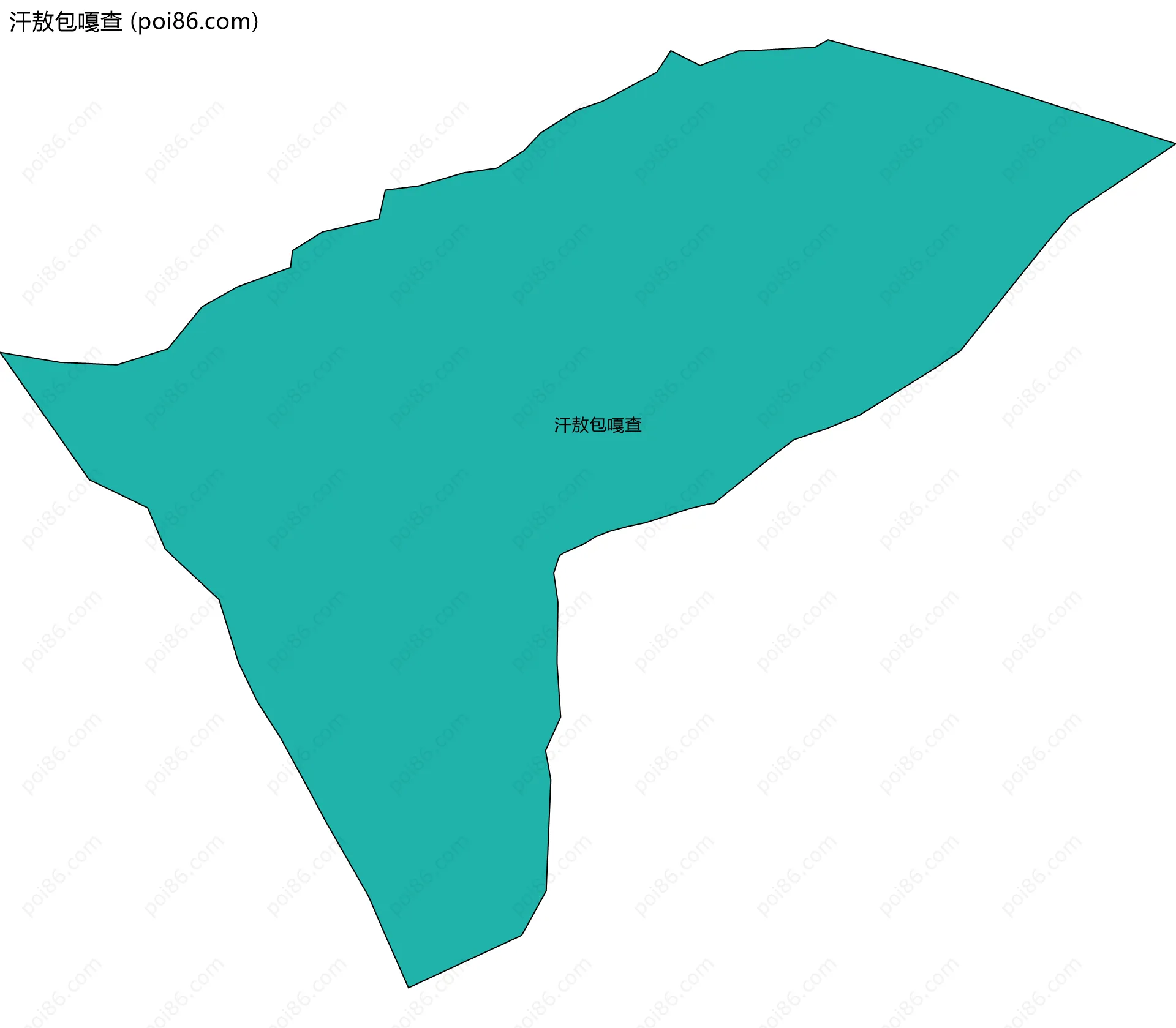 汗敖包嘎查边界地图
