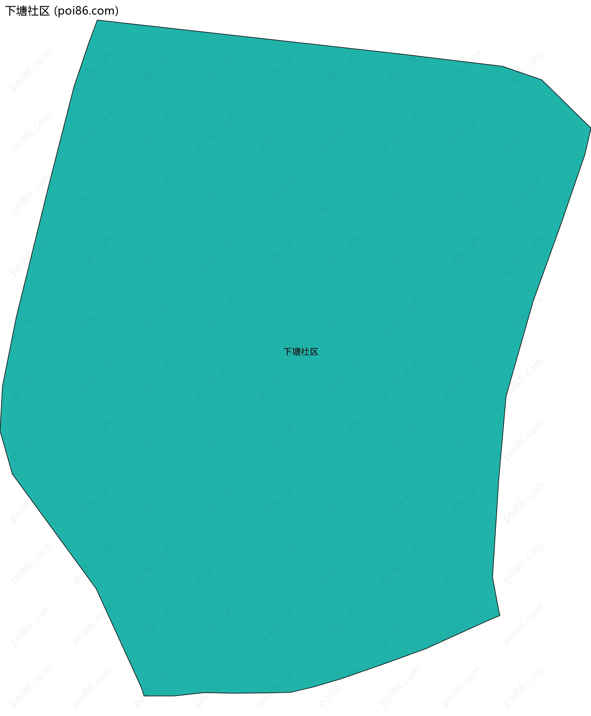 下塘社区边界地图