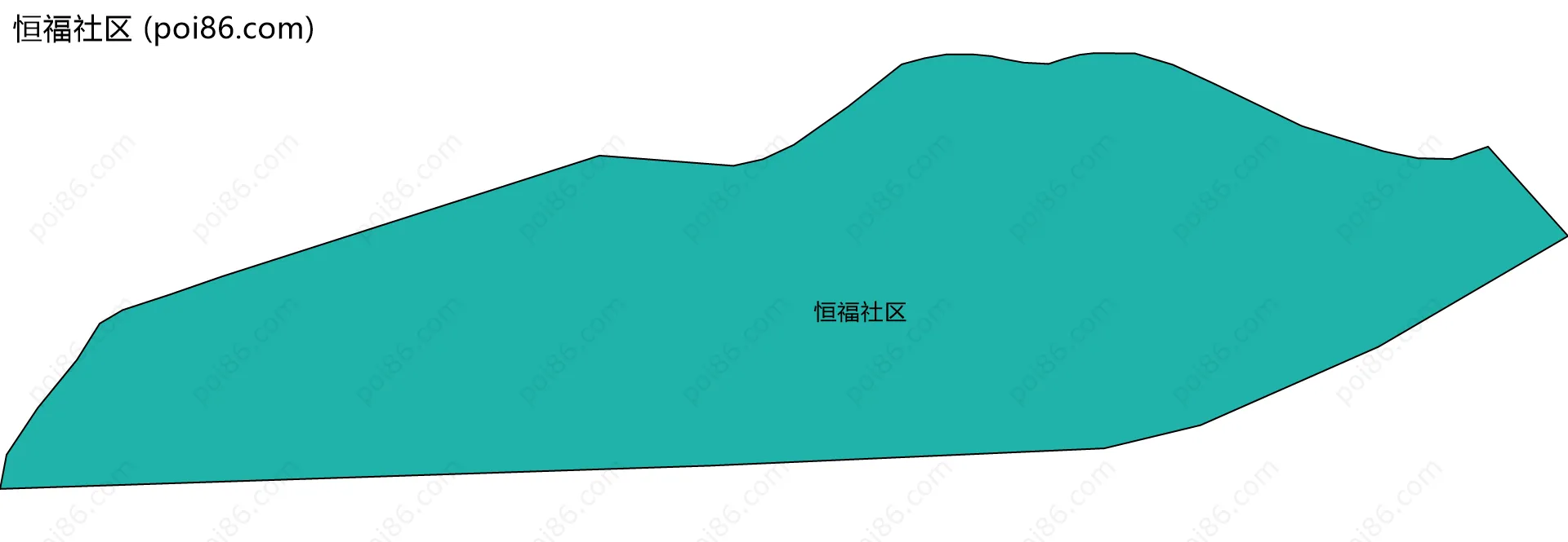 恒福社区边界地图