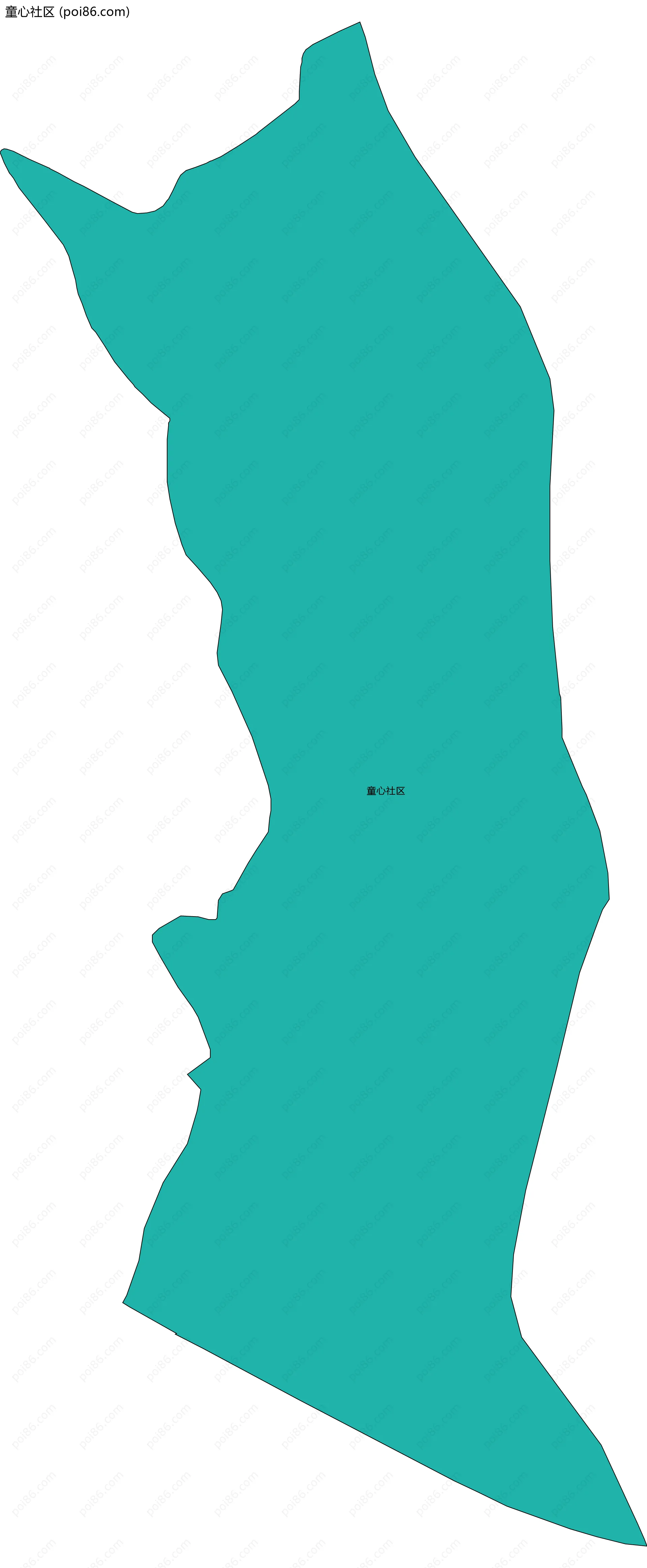 童心社区边界地图