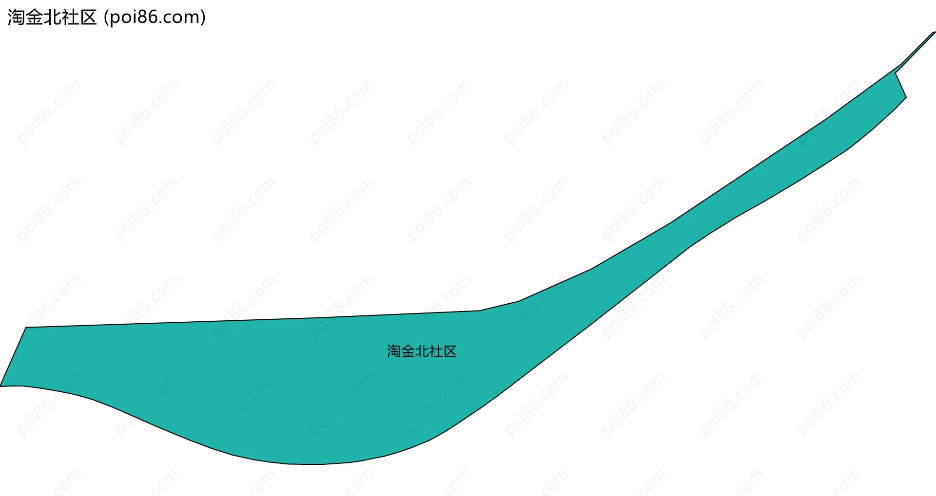 淘金北社区边界地图
