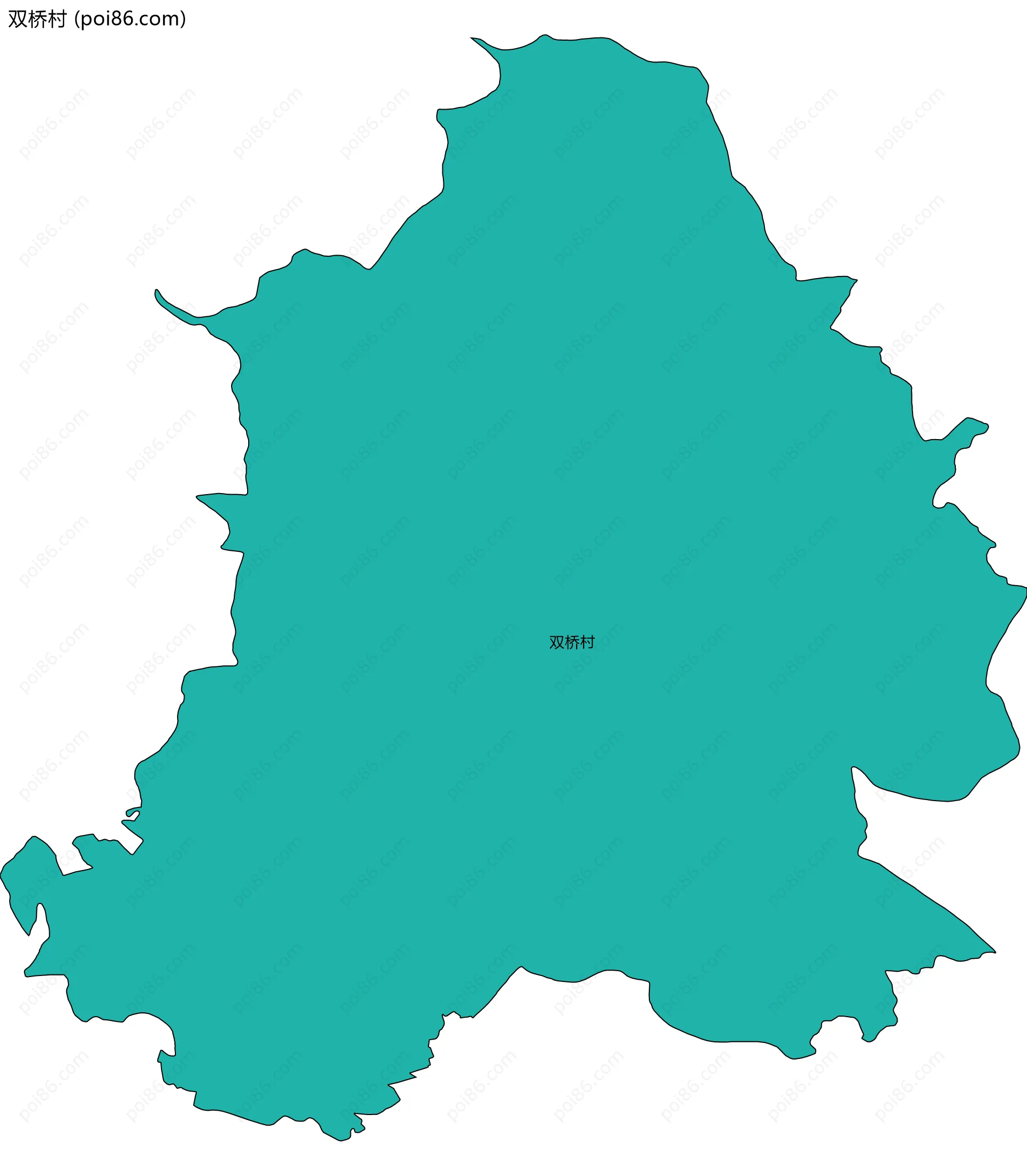 双桥村边界地图
