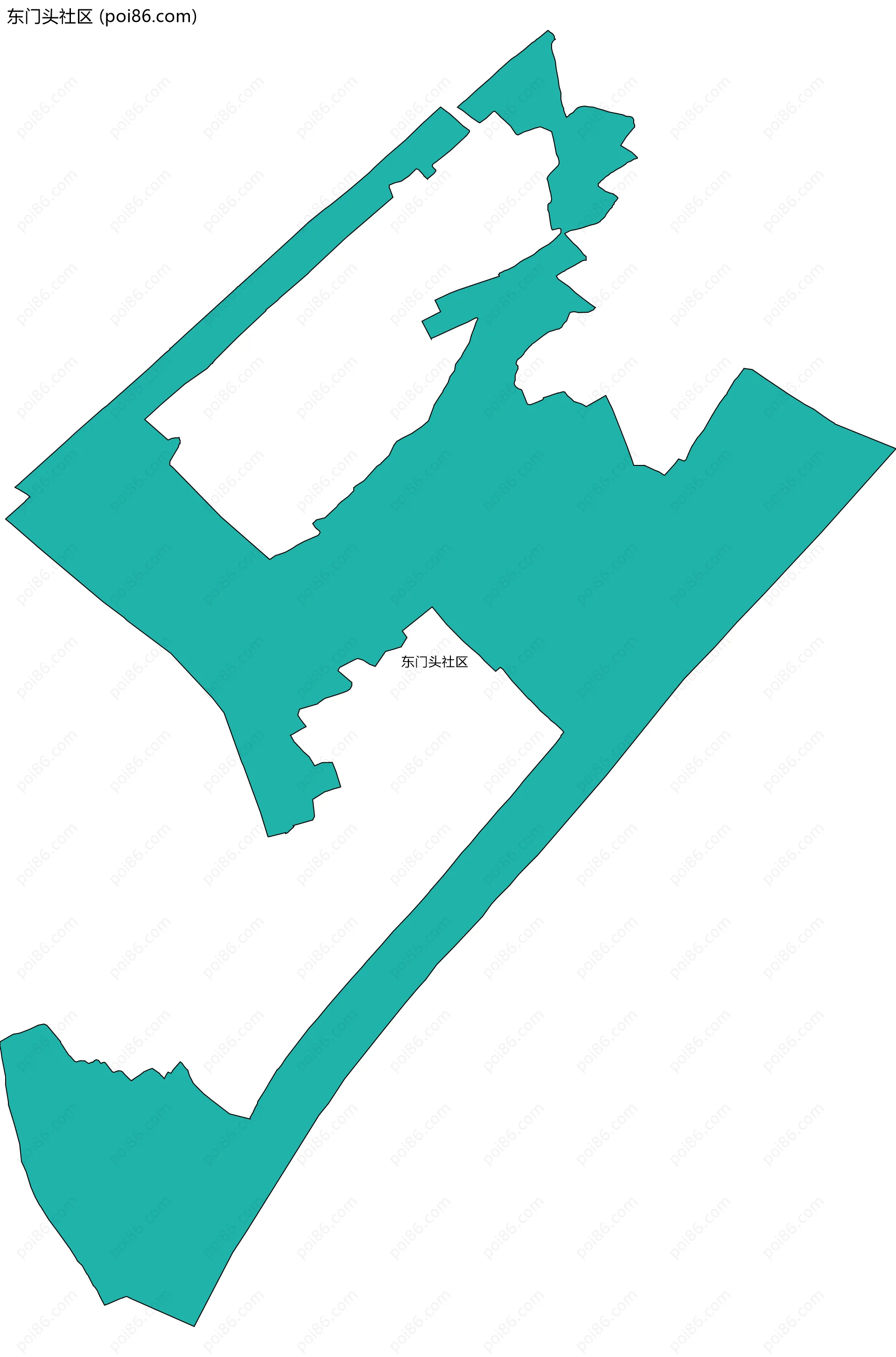 东门头社区边界地图