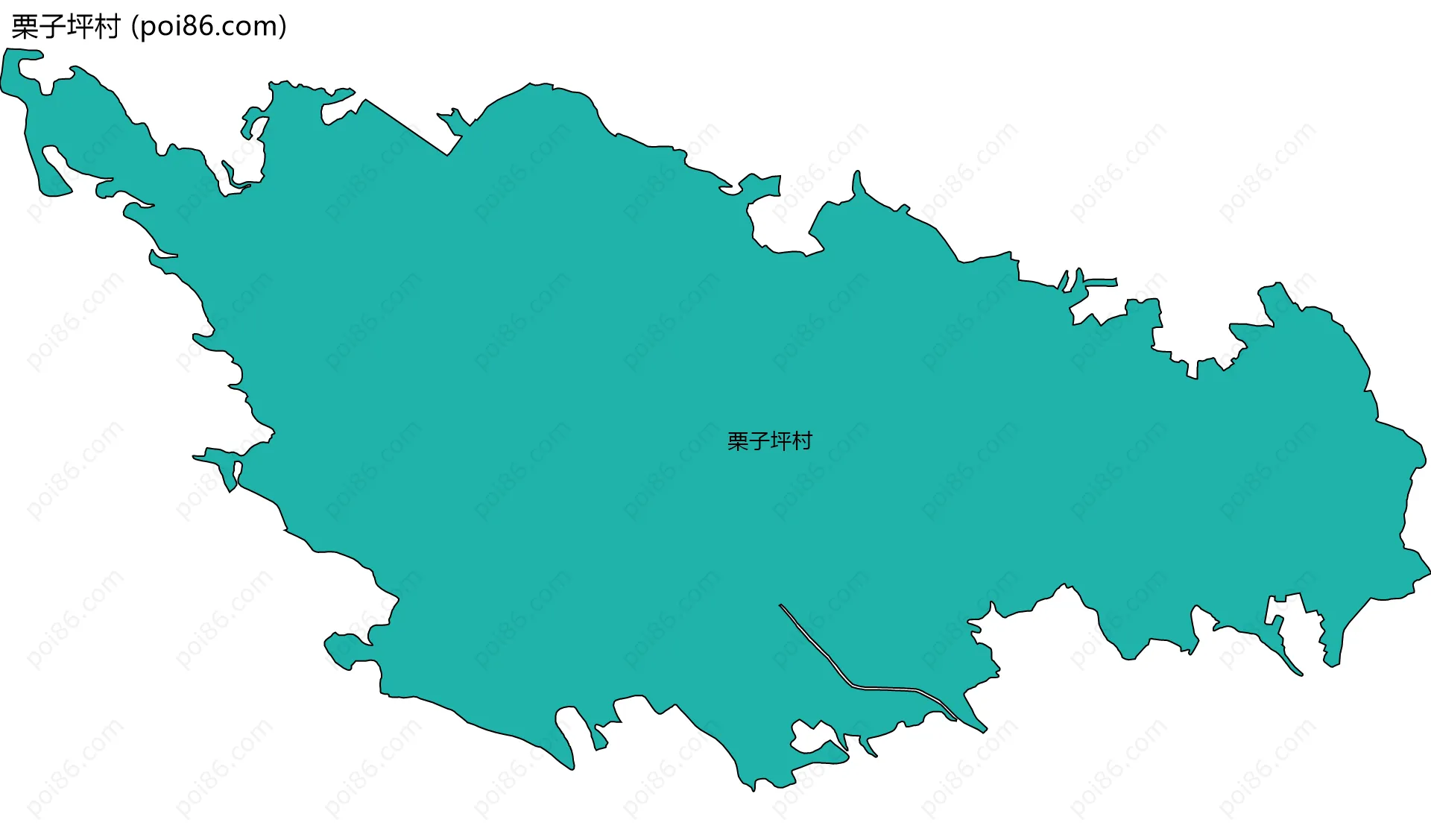 栗子坪村边界地图