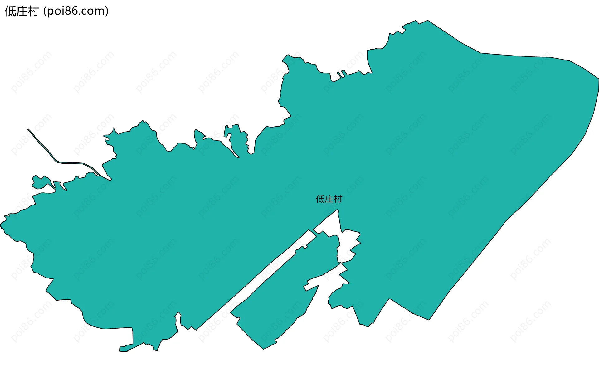 低庄村边界地图