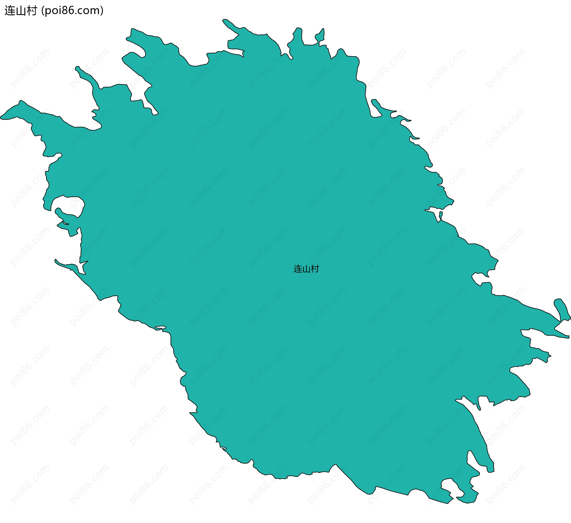 连山村边界地图