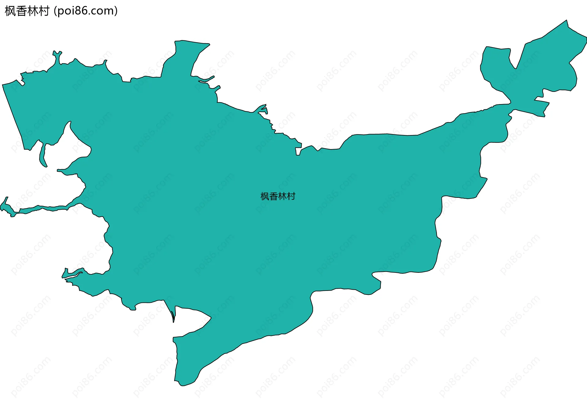 枫香林村边界地图