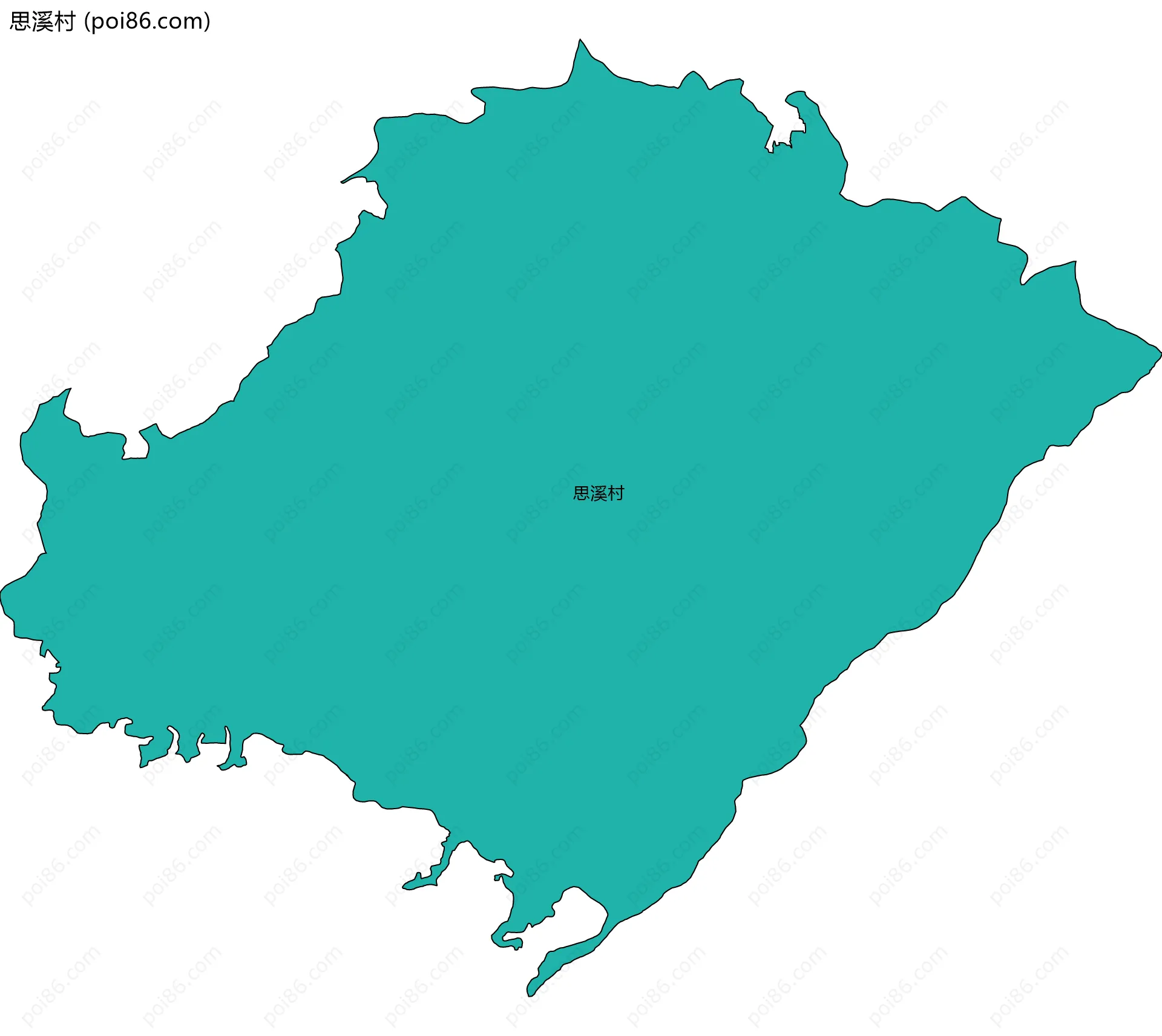 思溪村边界地图