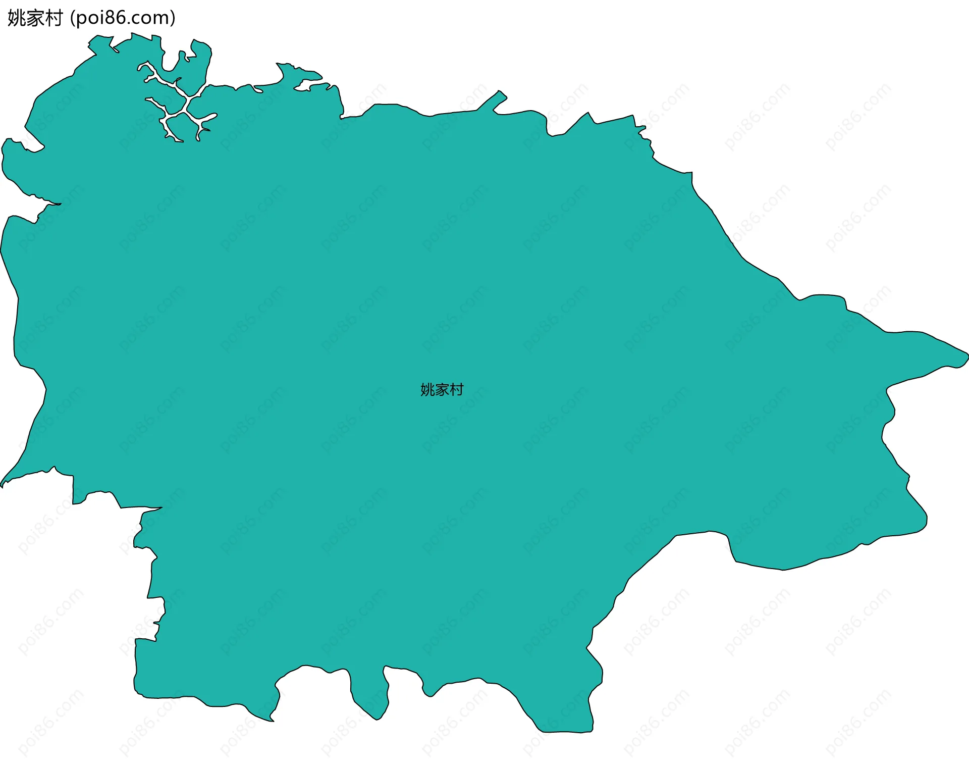 姚家村边界地图