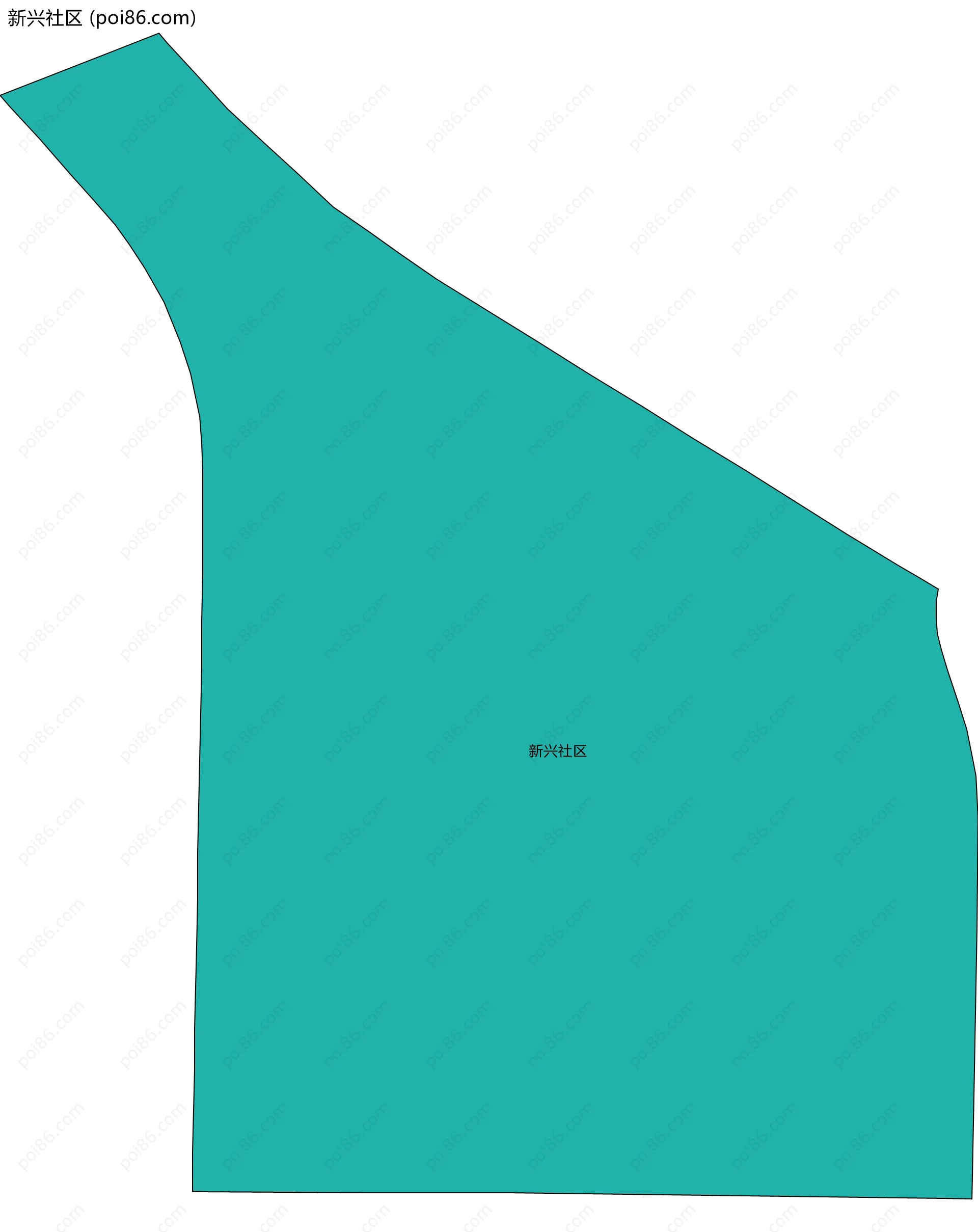 新兴社区边界地图
