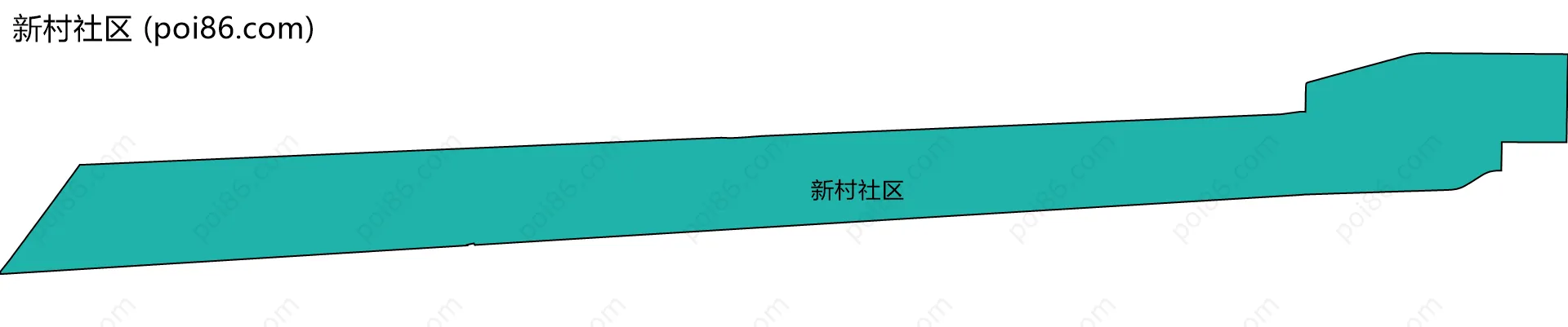 新村社区边界地图