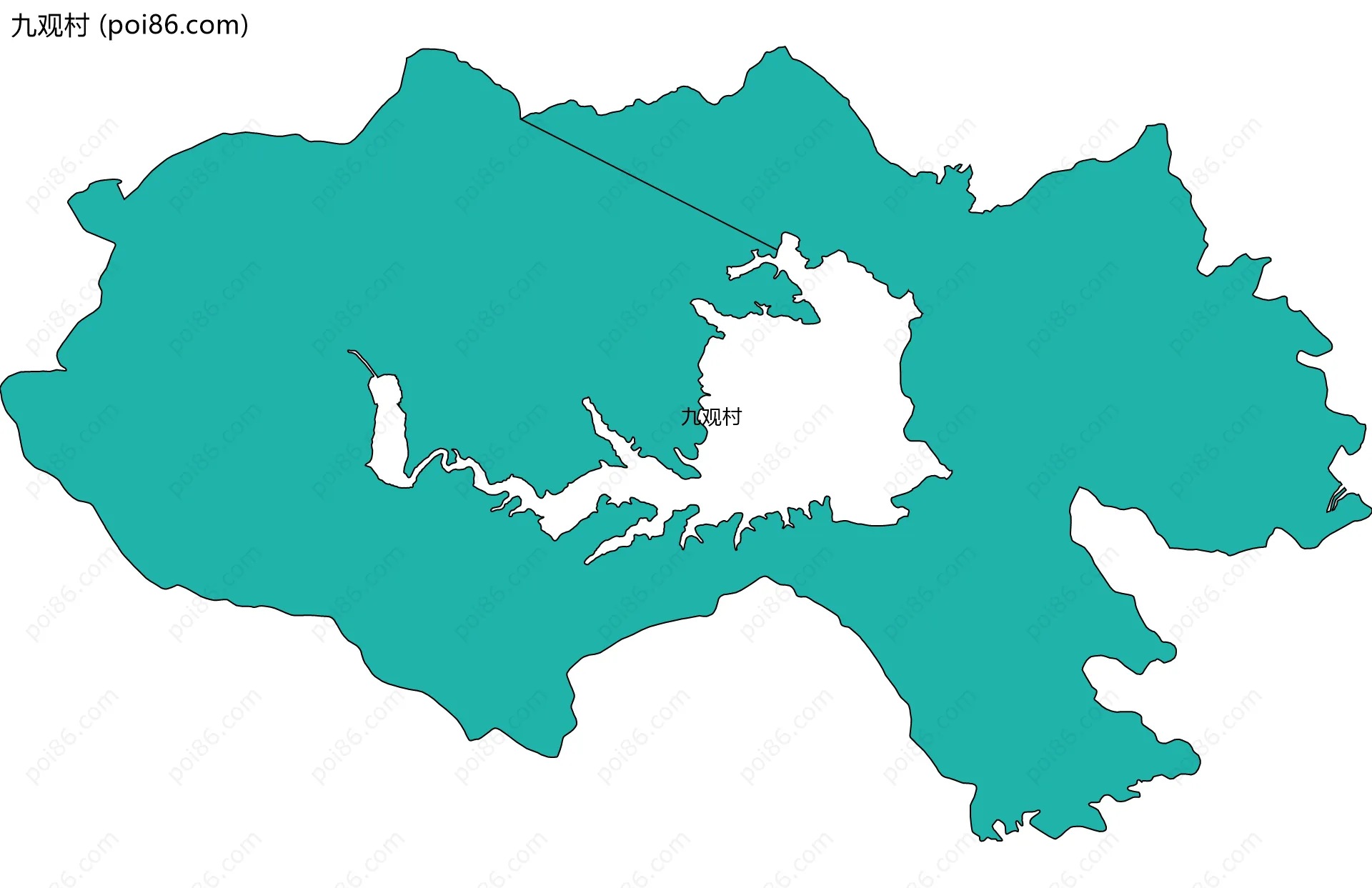 九观村边界地图