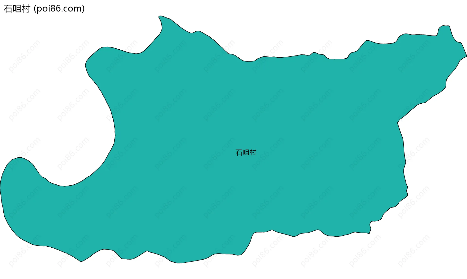 石咀村边界地图