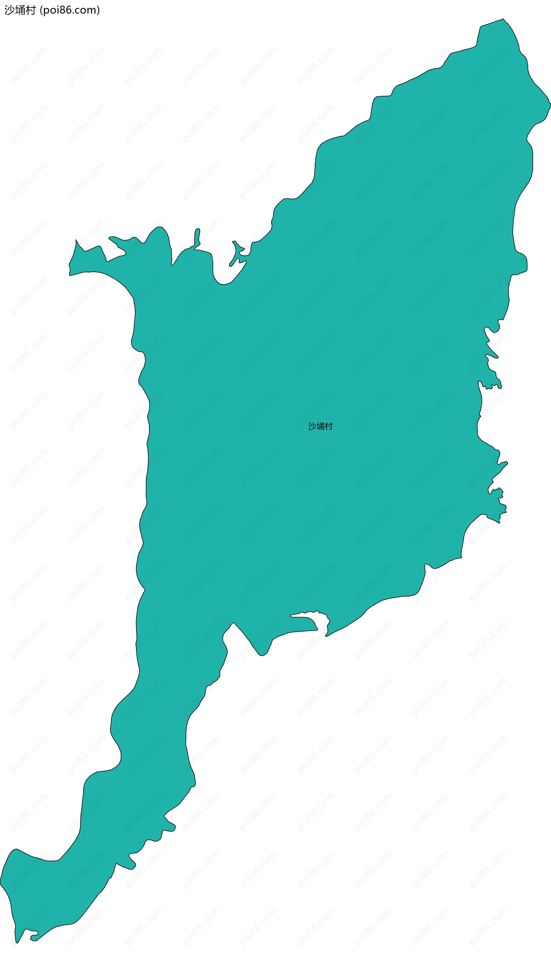 沙埇村边界地图