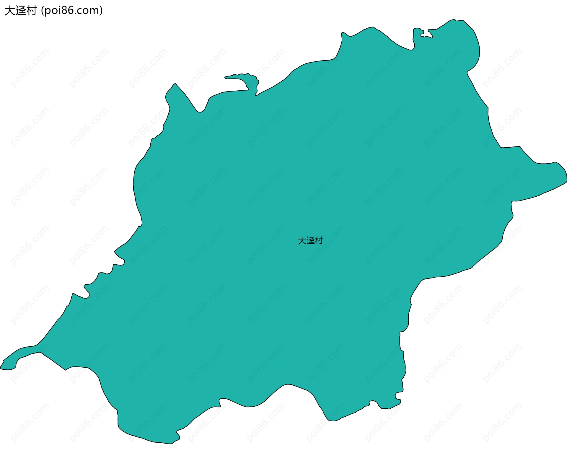 大迳村边界地图