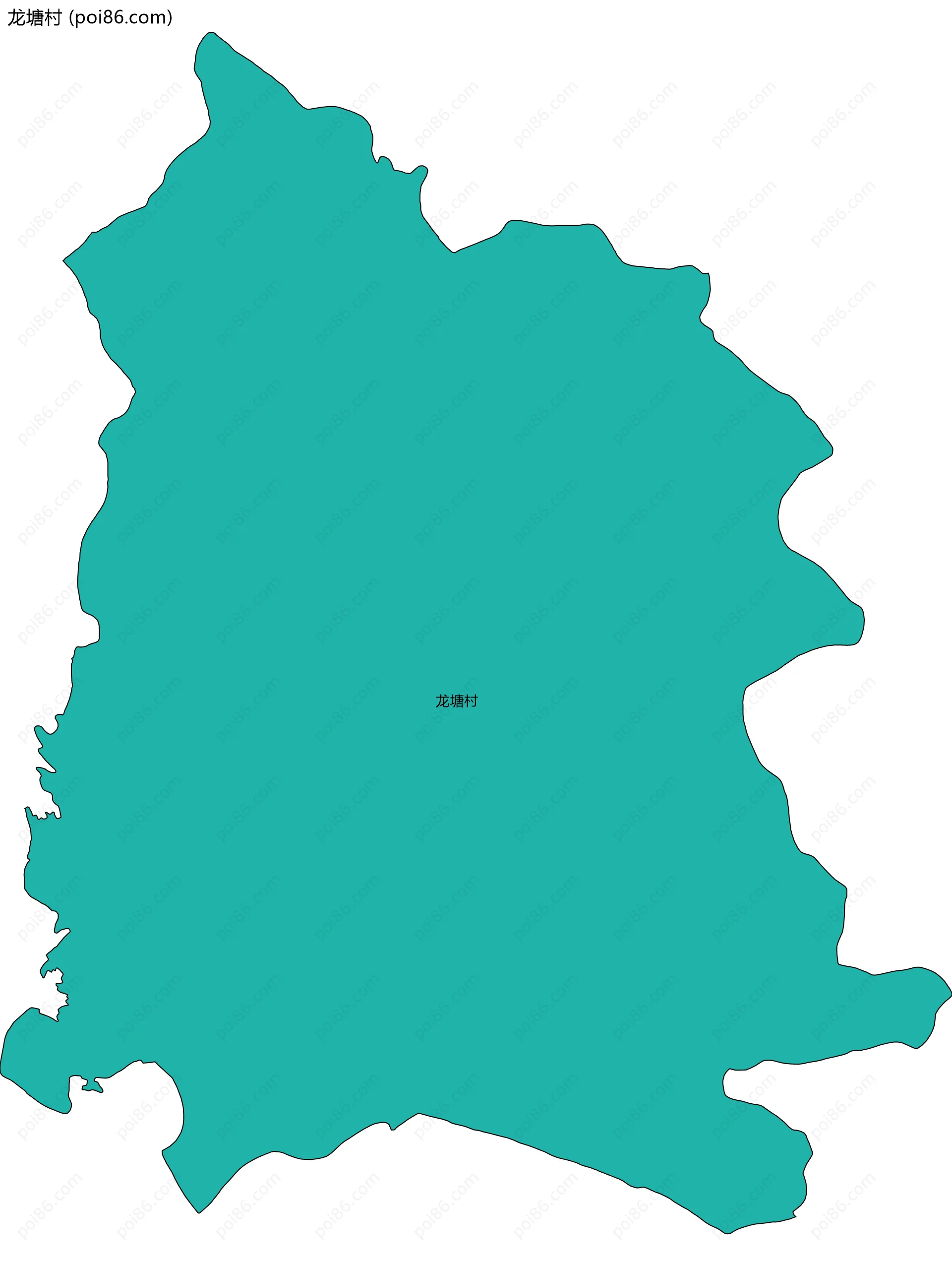 龙塘村边界地图