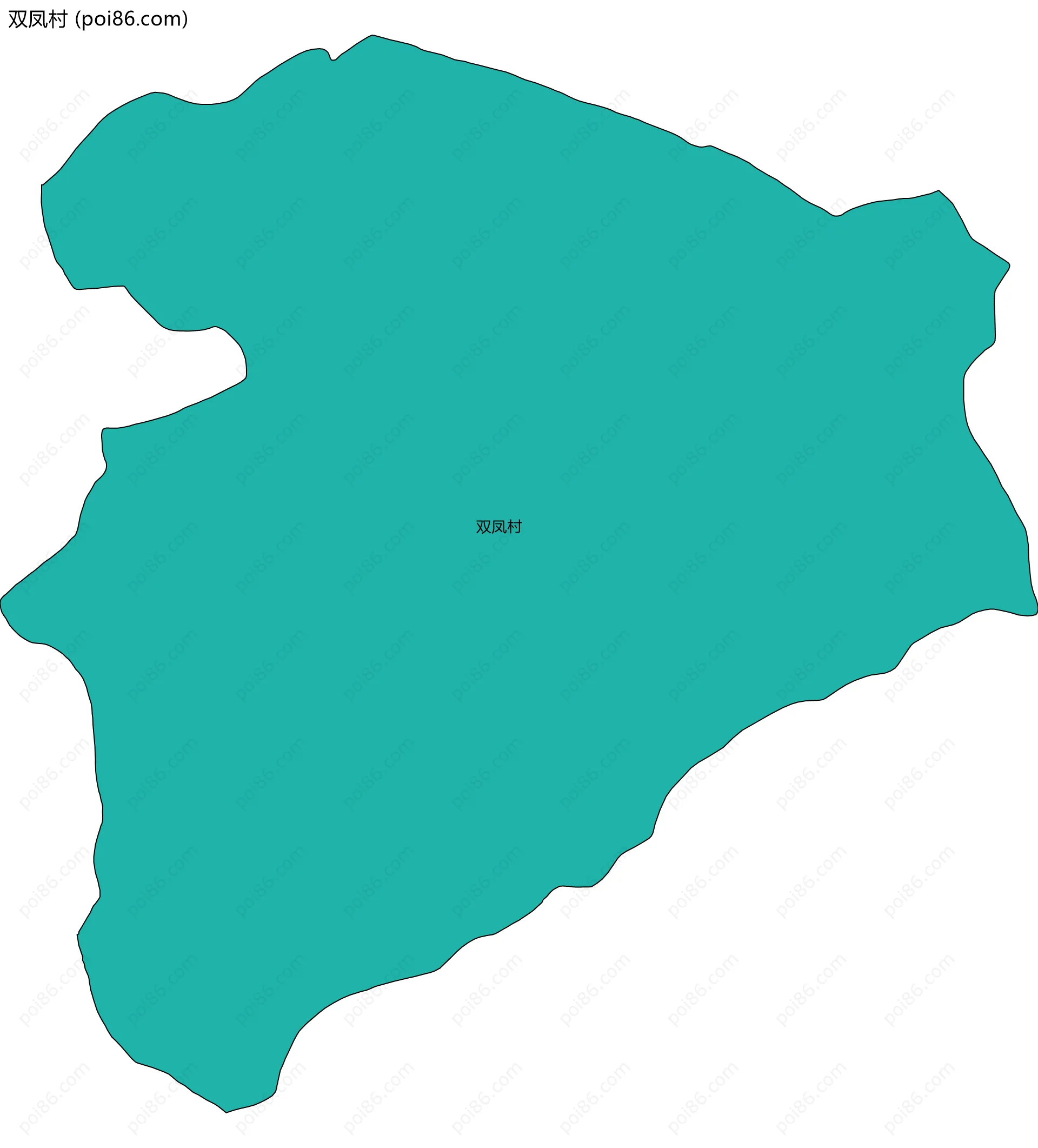 双凤村边界地图