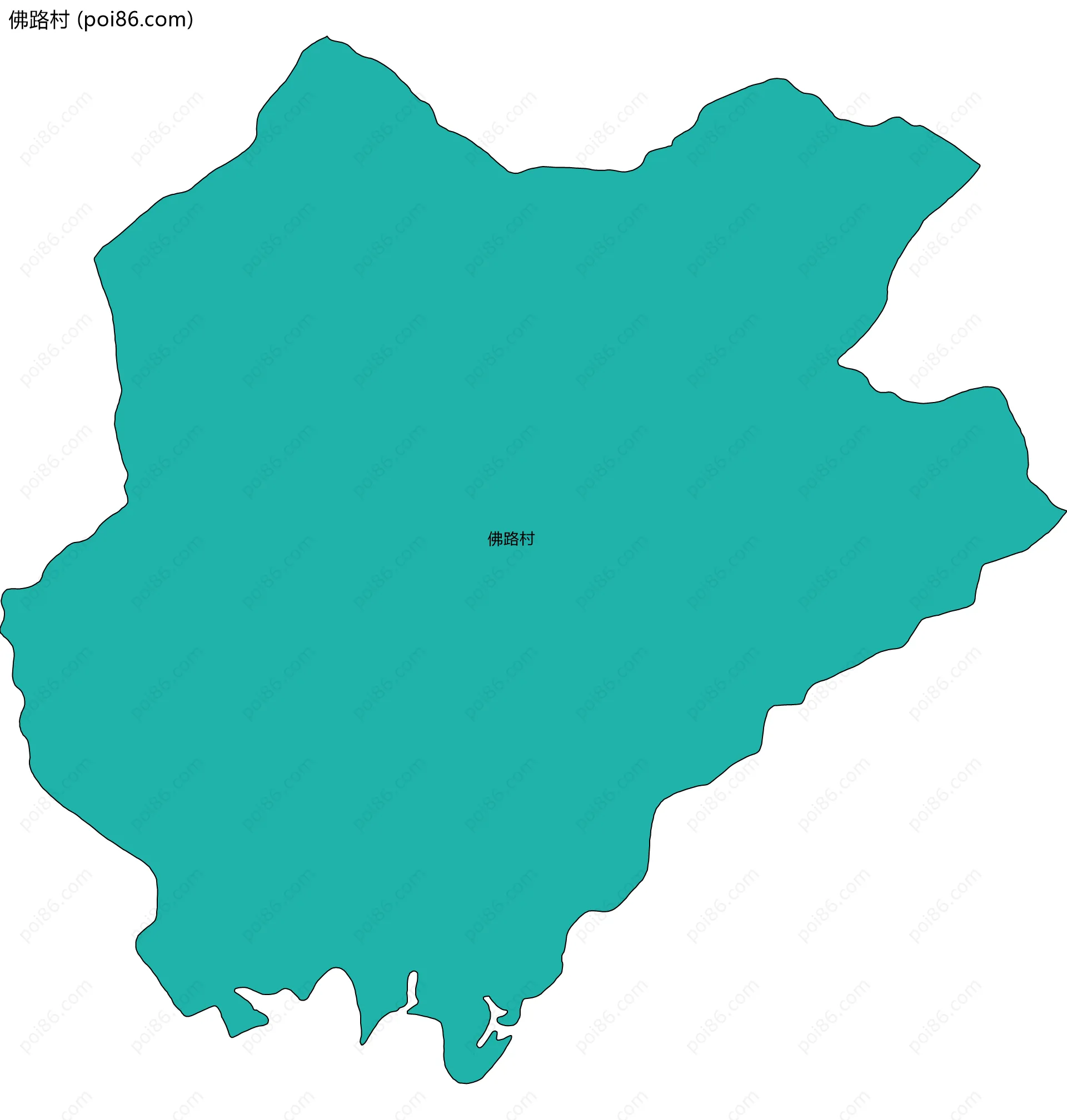 佛路村边界地图