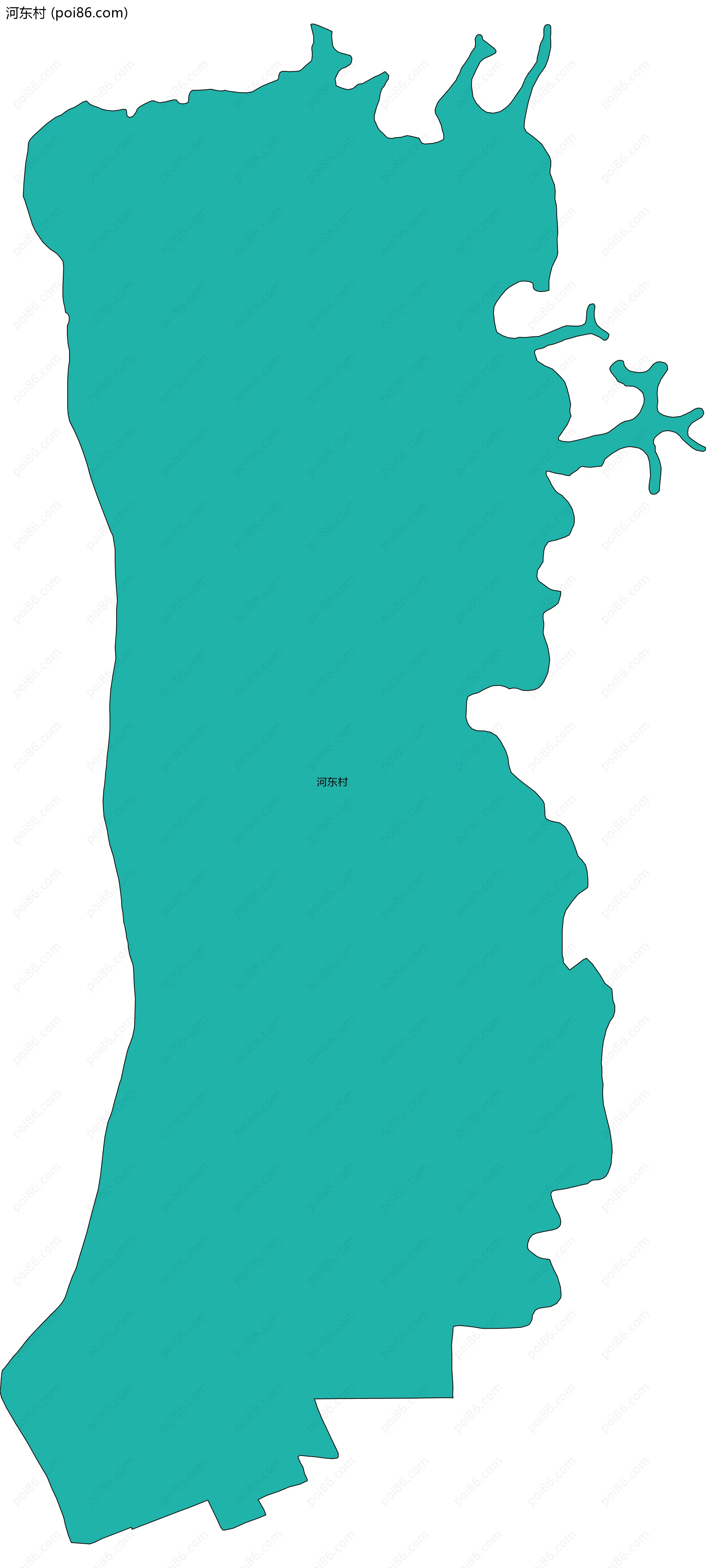 河东村边界地图