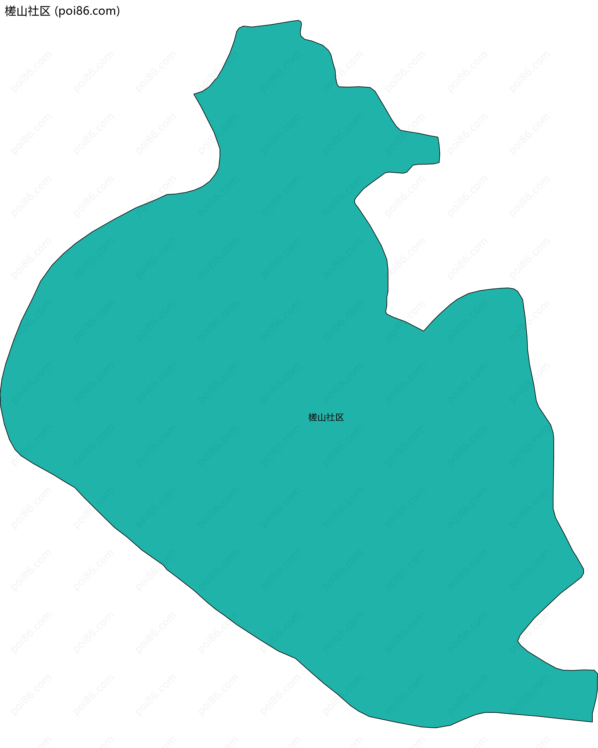 槎山社区边界地图