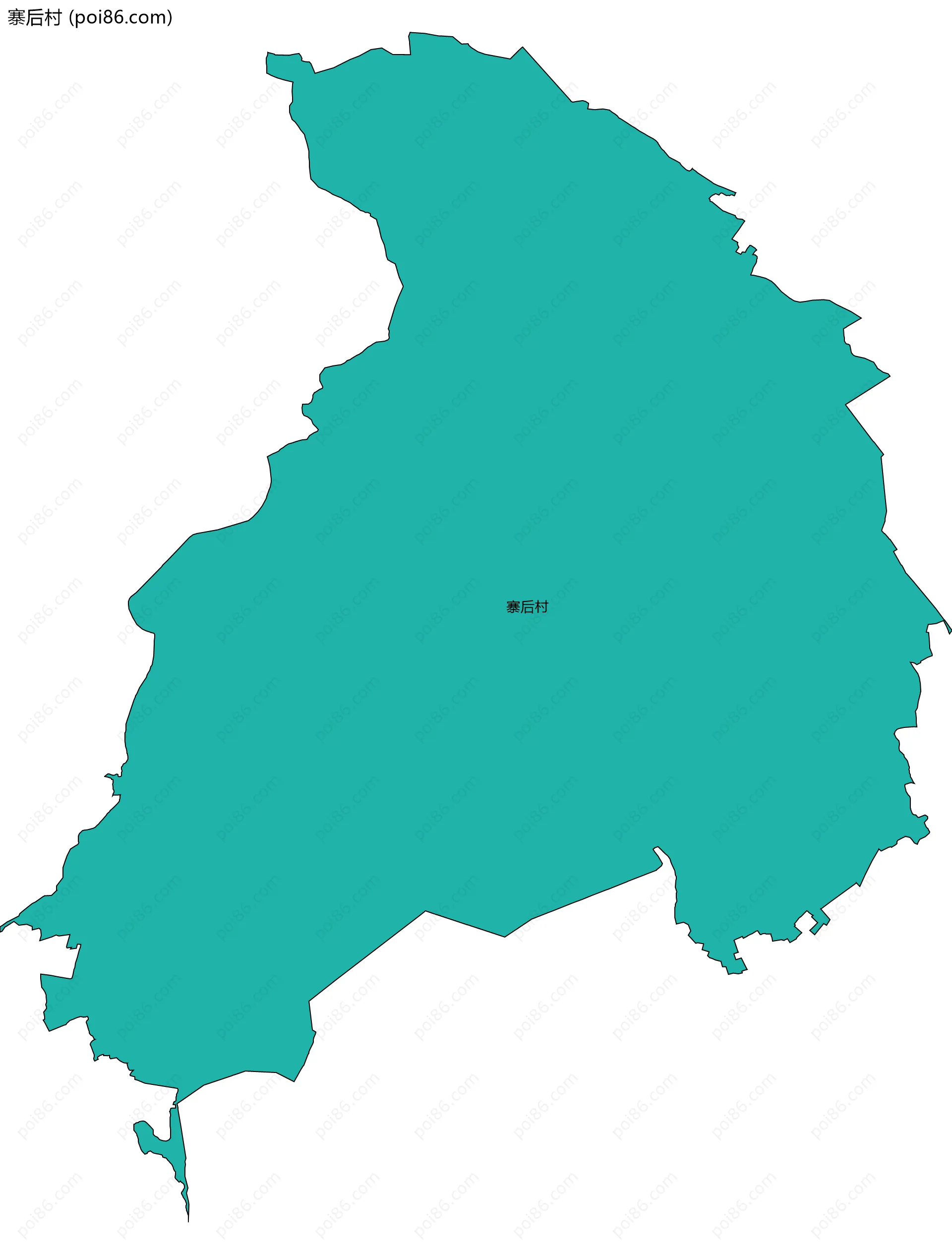 寨后村边界地图