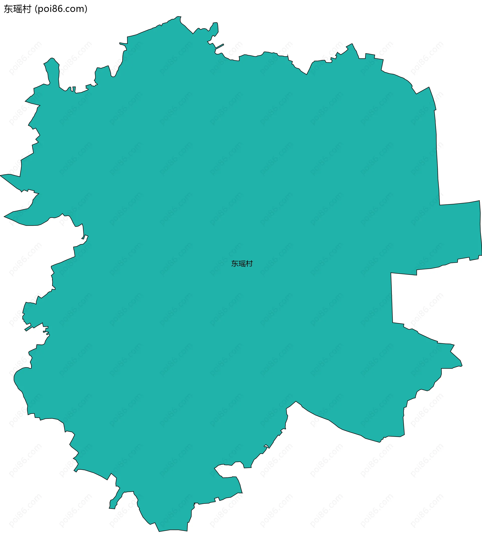 东瑶村边界地图