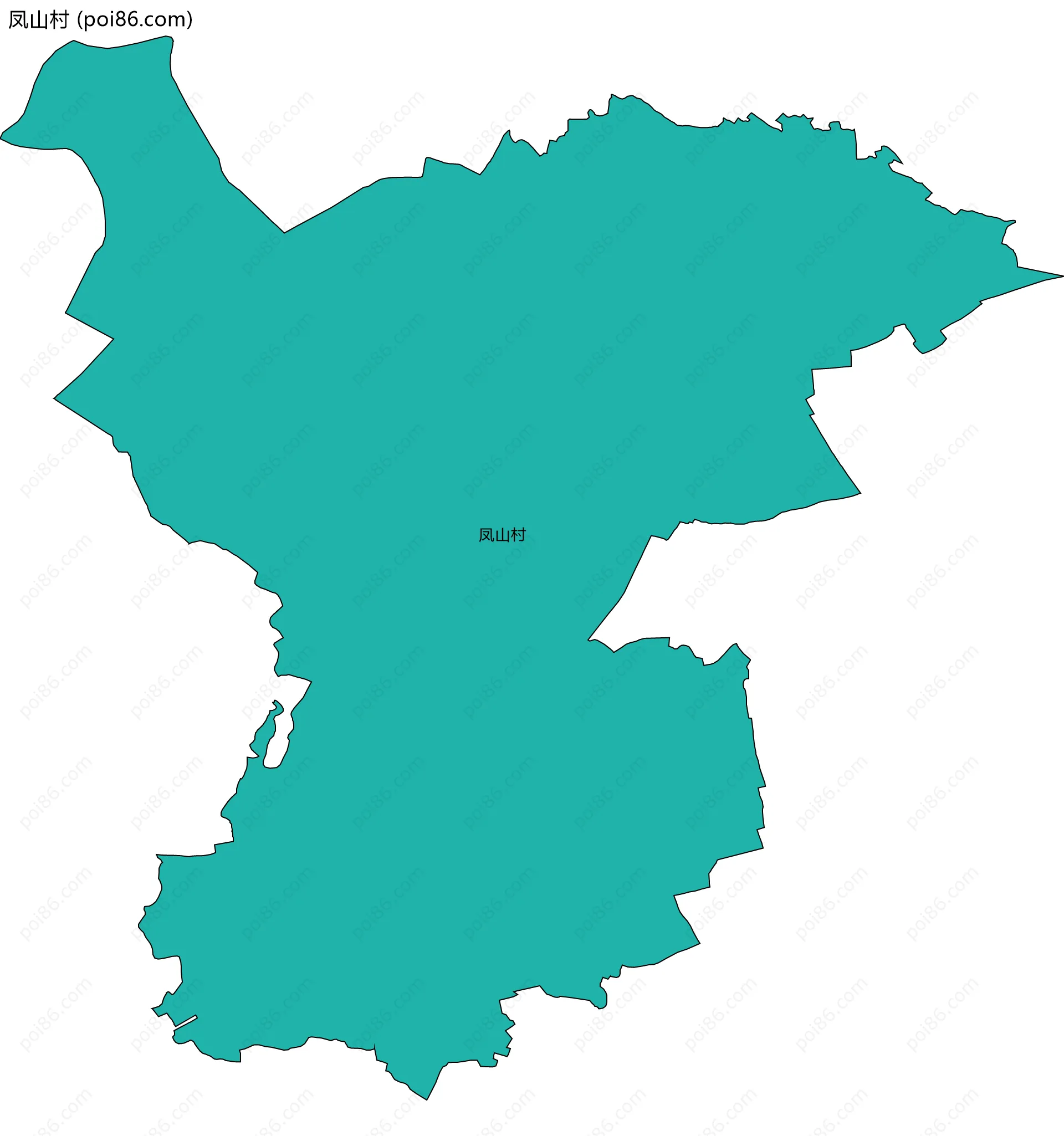 凤山村边界地图