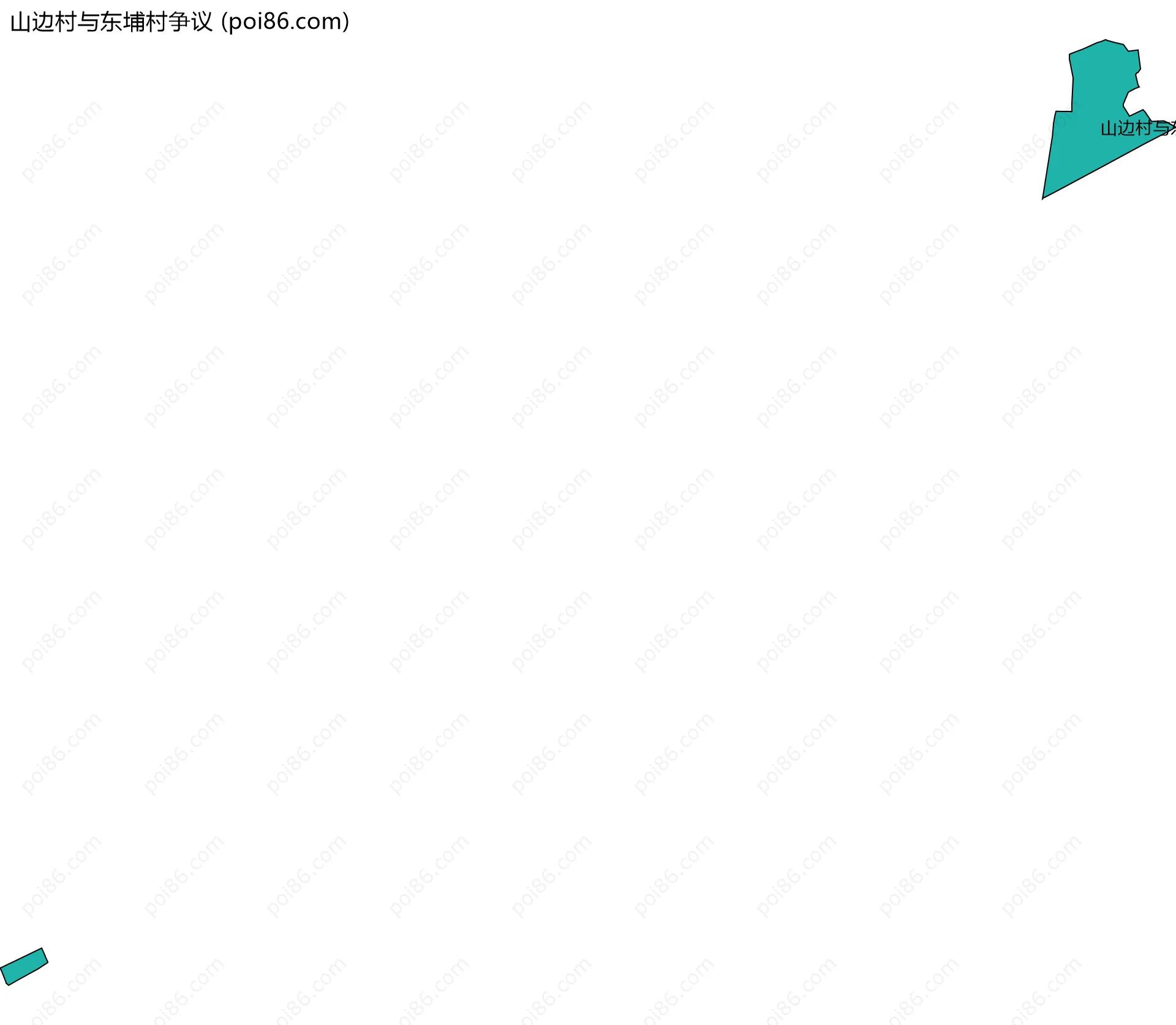 山边村与东埔村争议边界地图