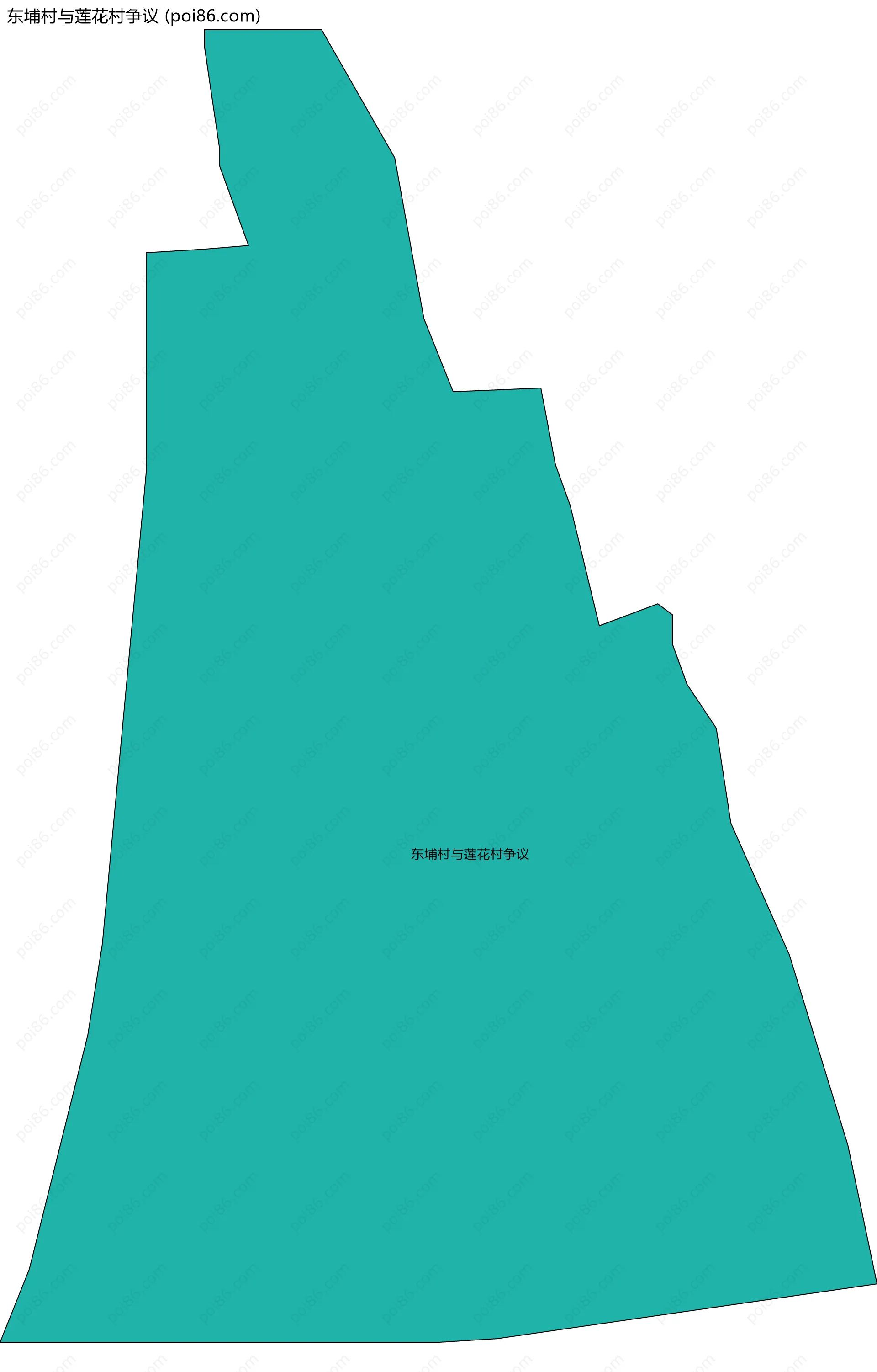 东埔村与莲花村争议边界地图