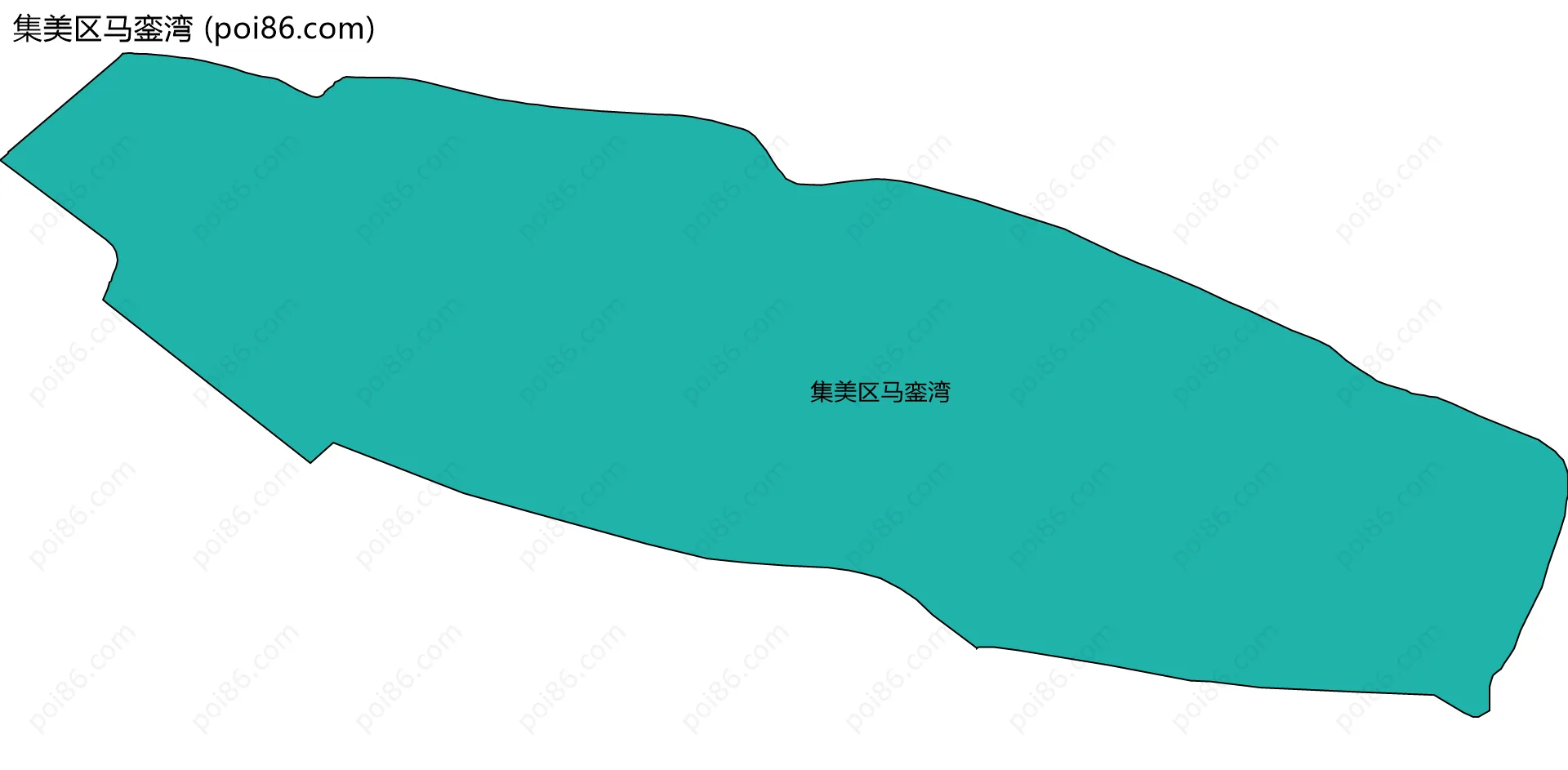 集美区马銮湾边界地图