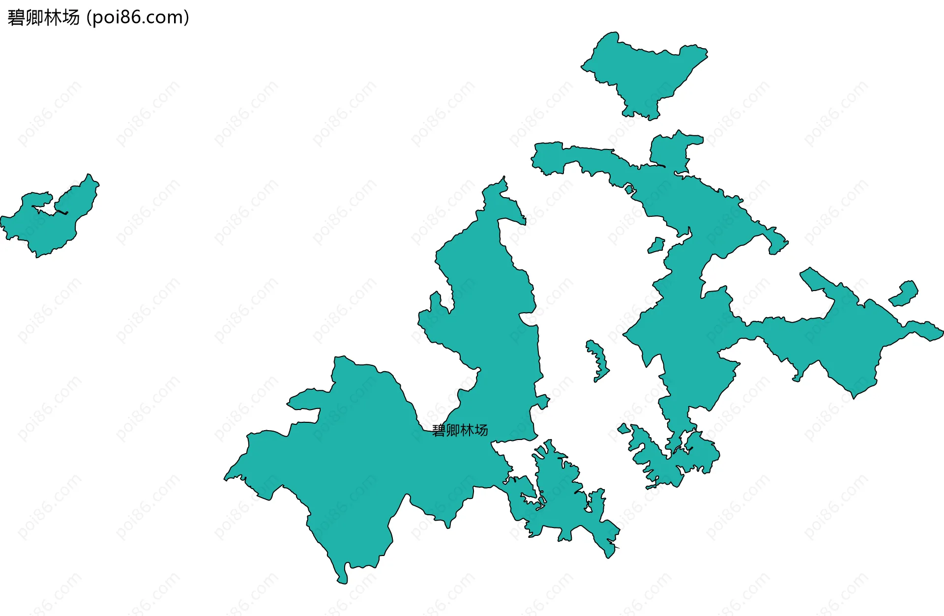 碧卿林场边界地图
