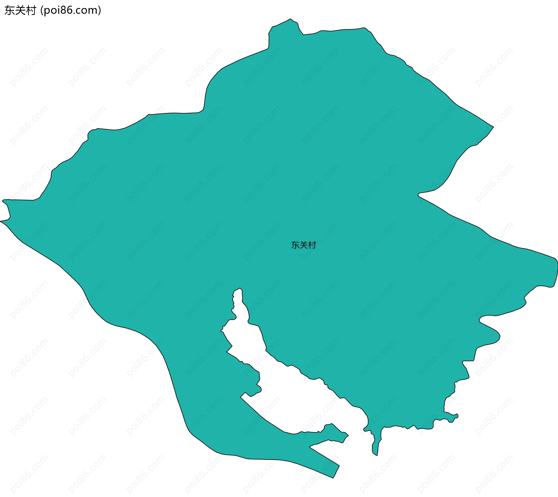东关村边界地图