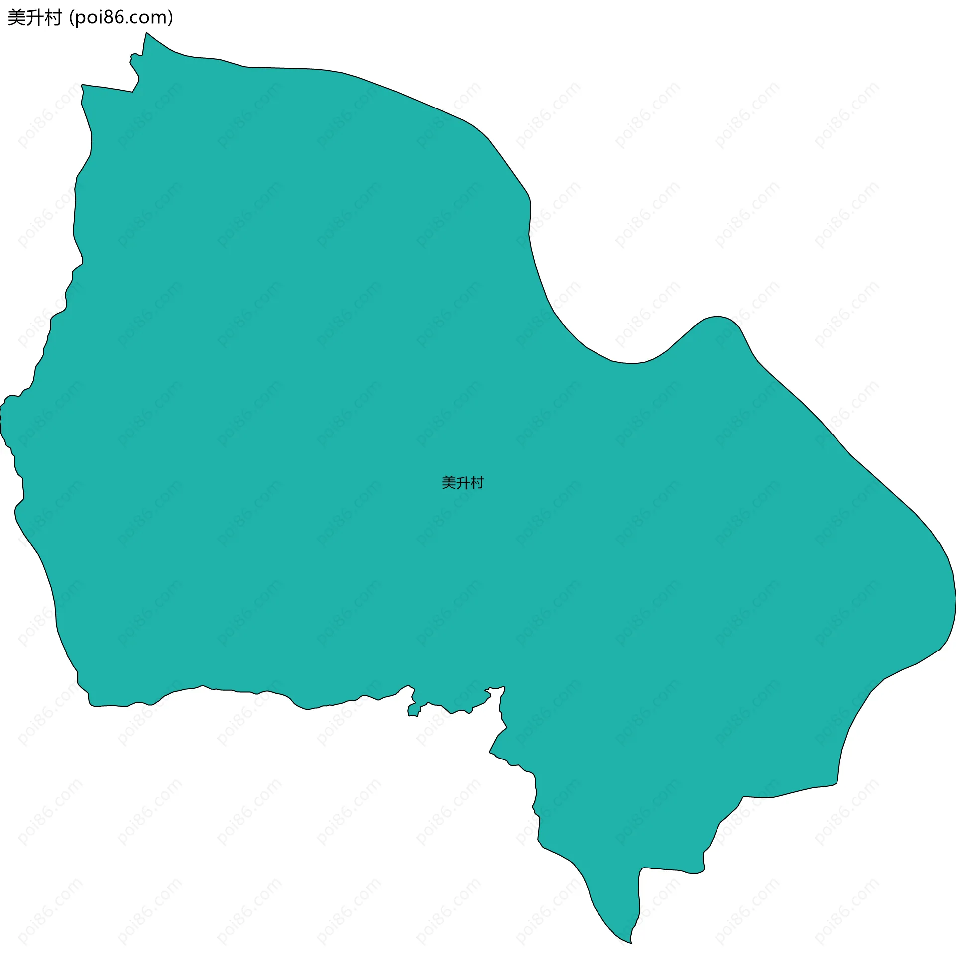 美升村边界地图