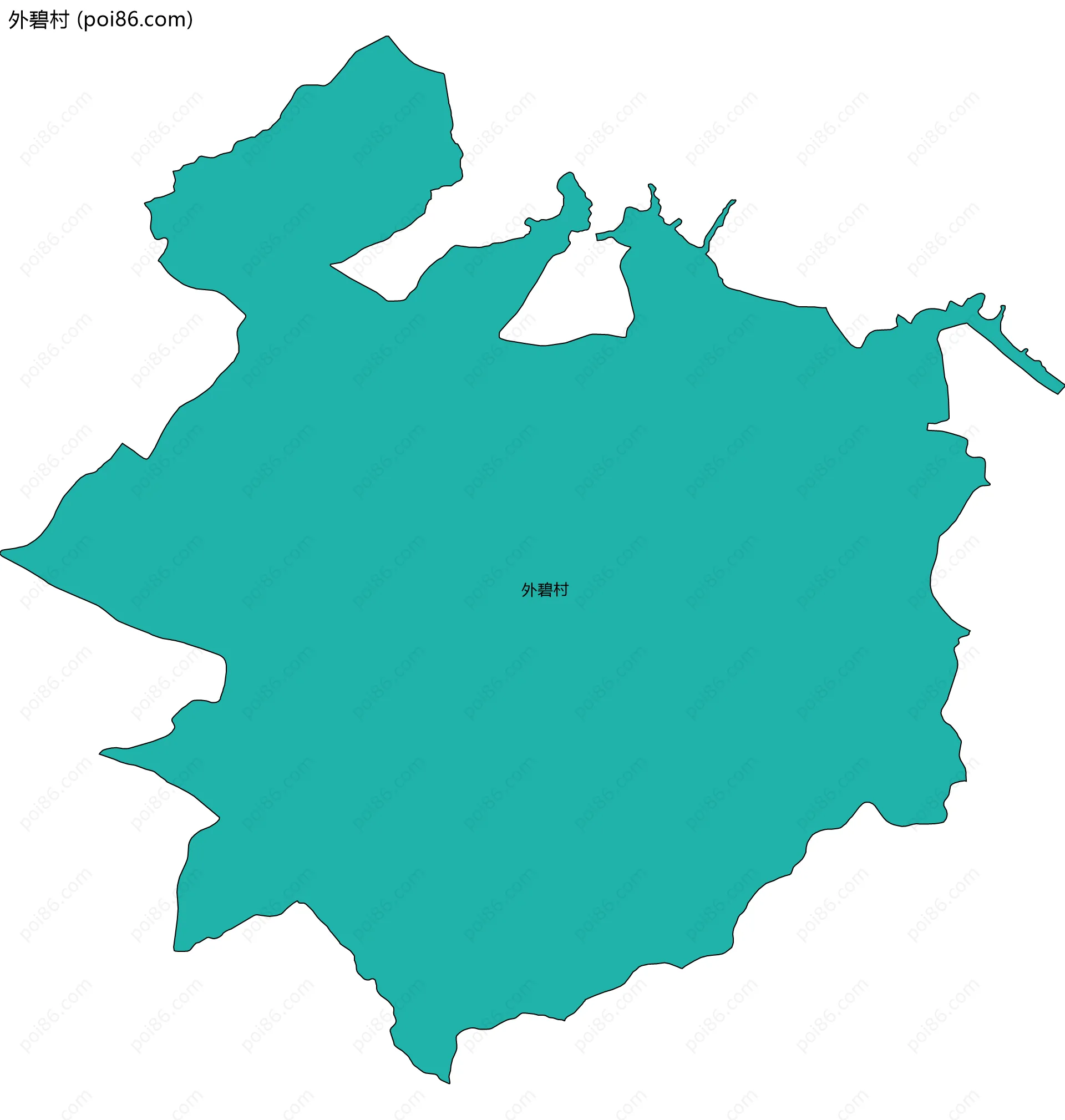外碧村边界地图