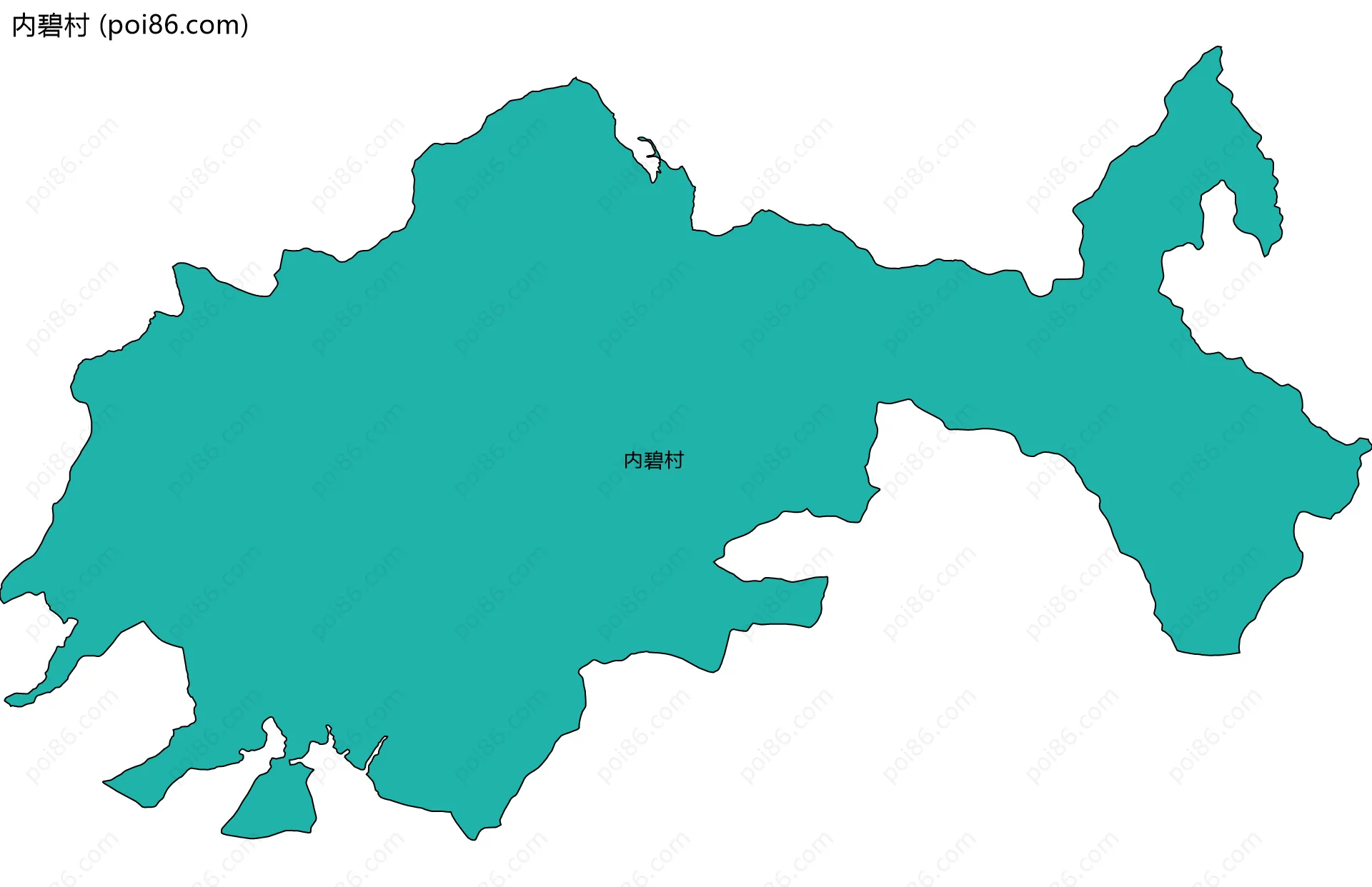 内碧村边界地图