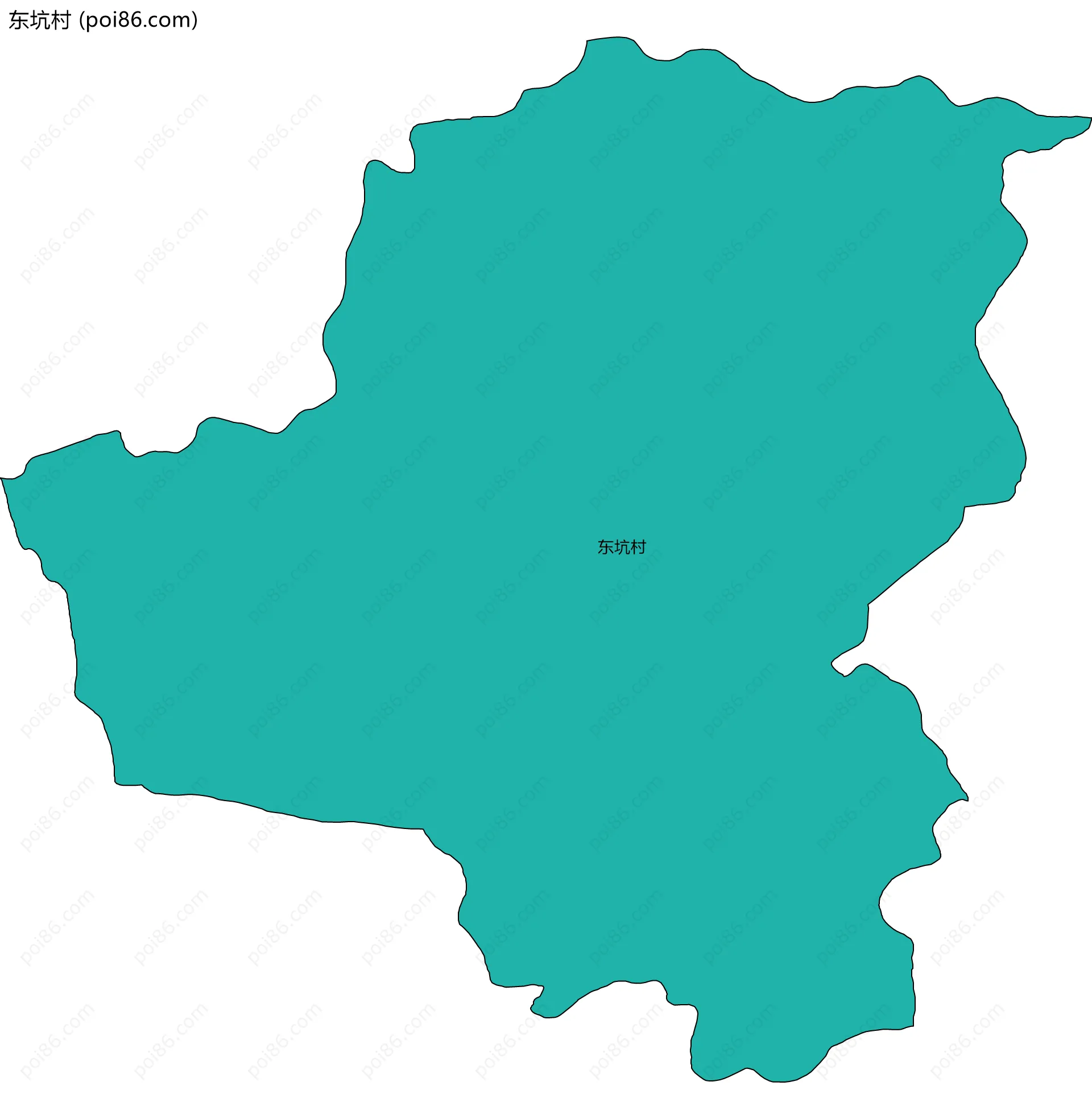 东坑村边界地图