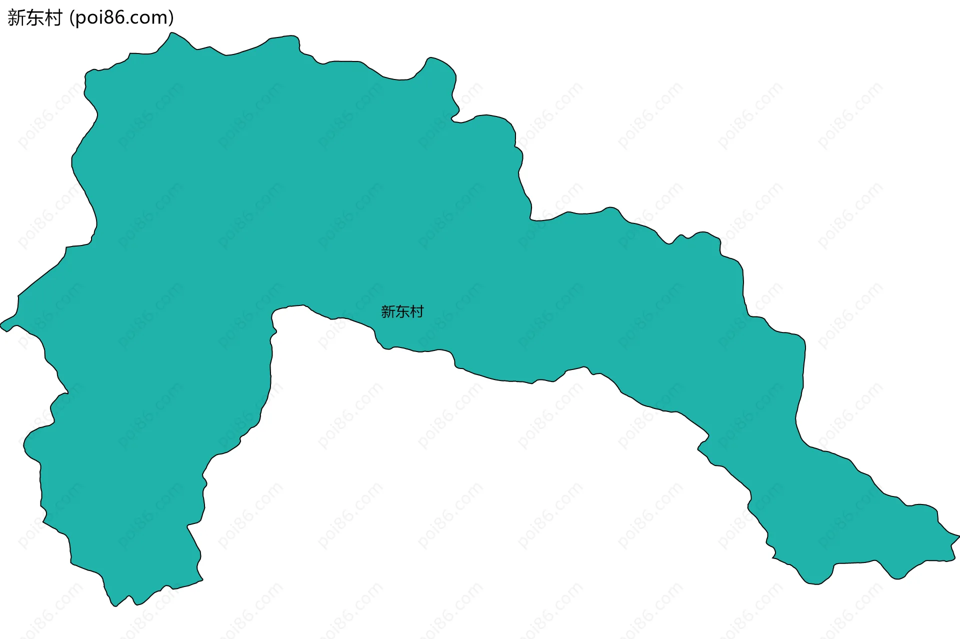 新东村边界地图