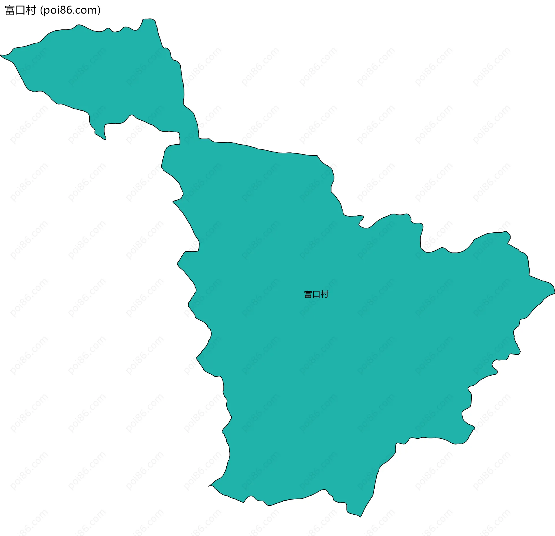富口村边界地图
