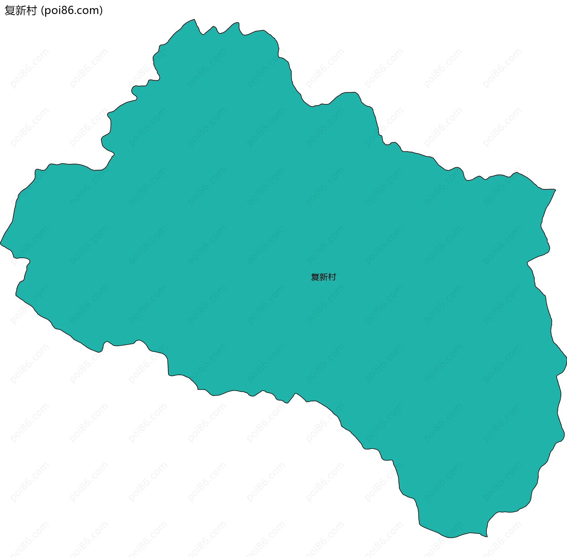 复新村边界地图