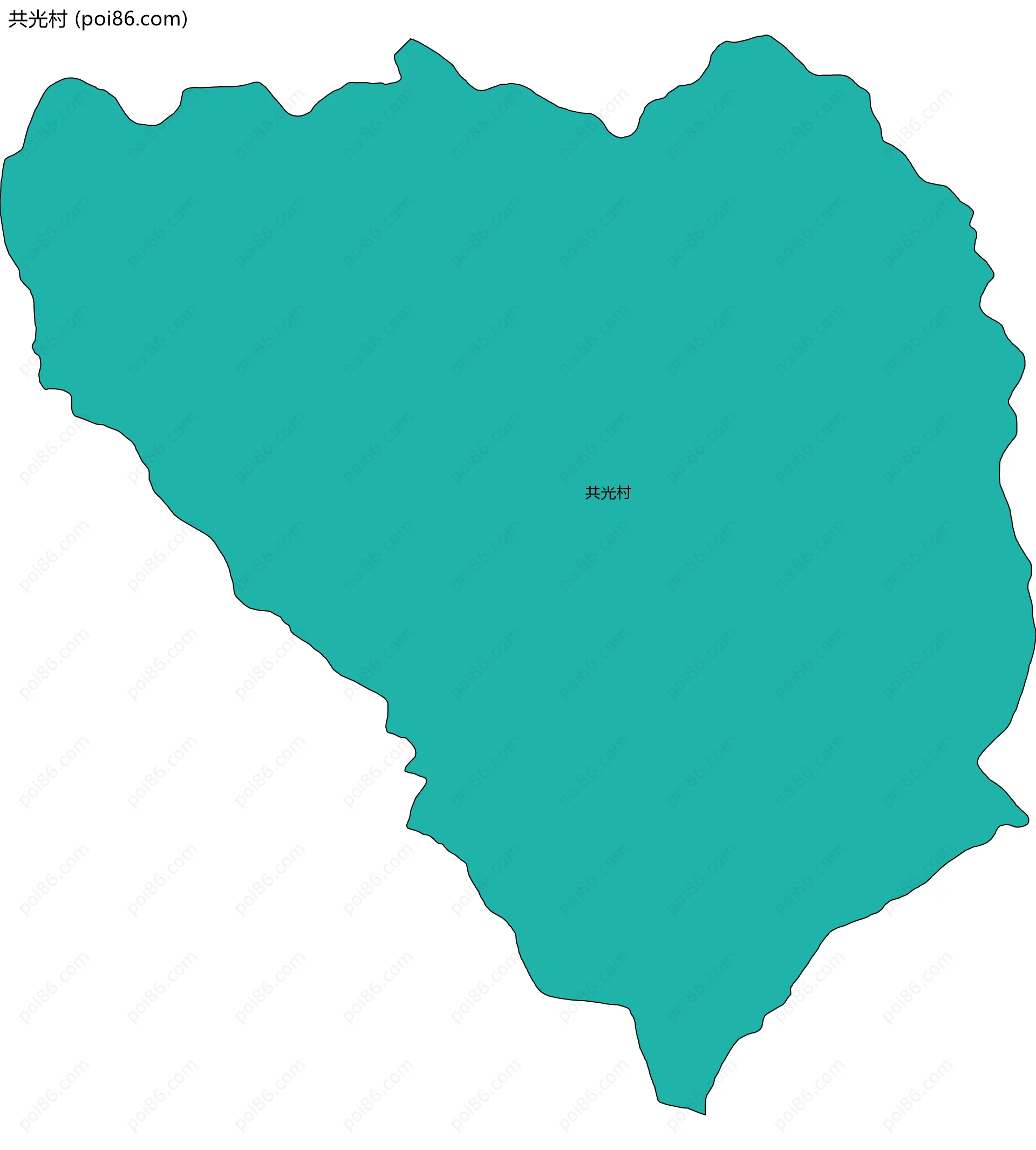 共光村边界地图